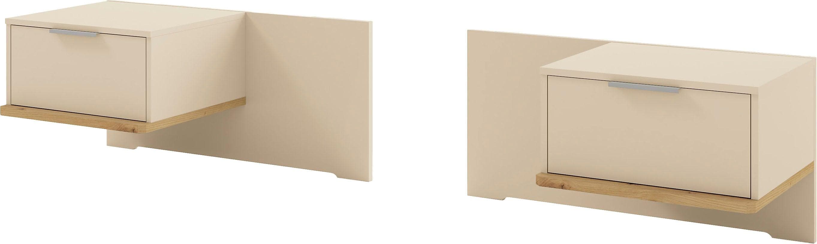 Nachtschrank Set MUSTERRING Isabelle Beige 2er Konsolen