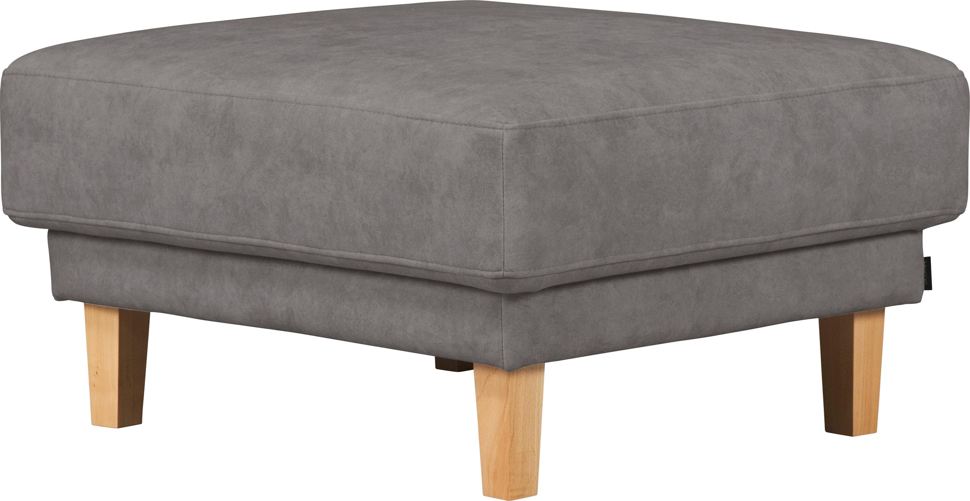 HOME AFFAIRE Polsterhocker TRIPLO Grau Taupe Polyester