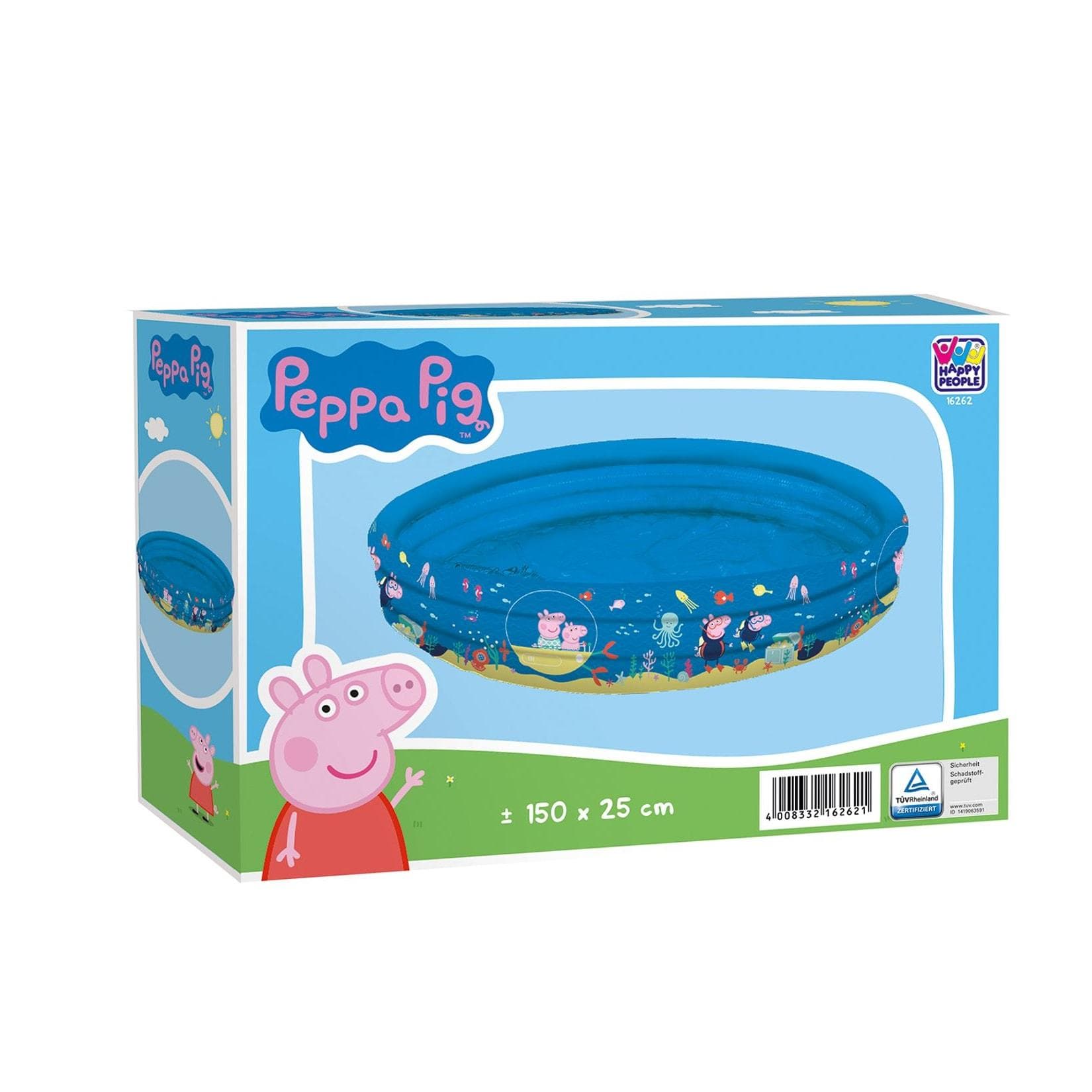 Wehncke Peppa Pig 3-Ring-Pool Aufblasbar Bunt