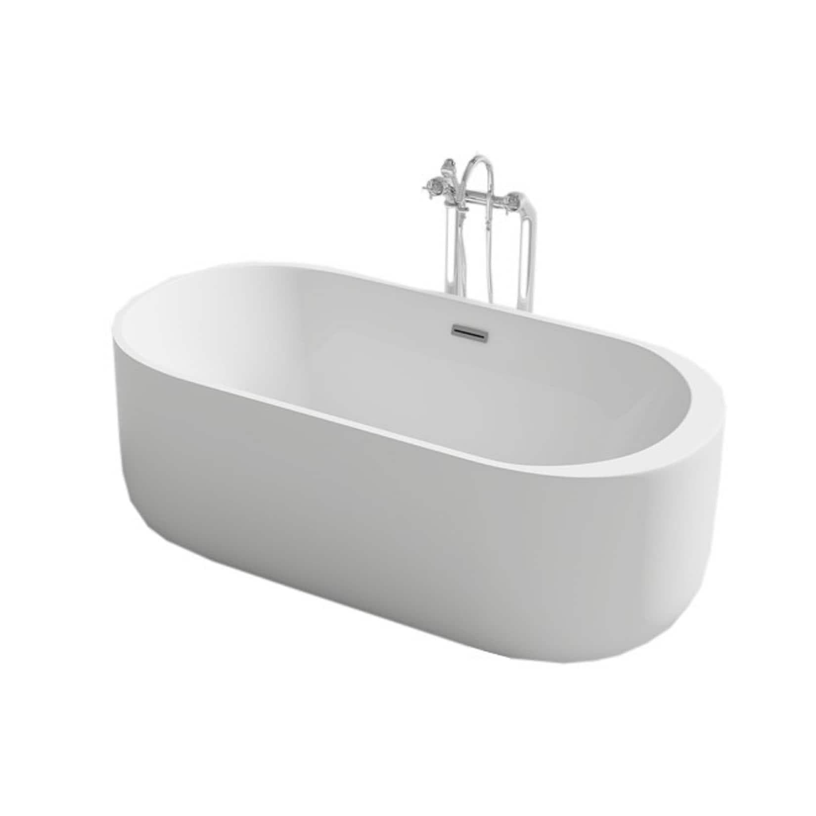 Badewanne Wetzikon Weiß 170 x 80 cm Jet-Line