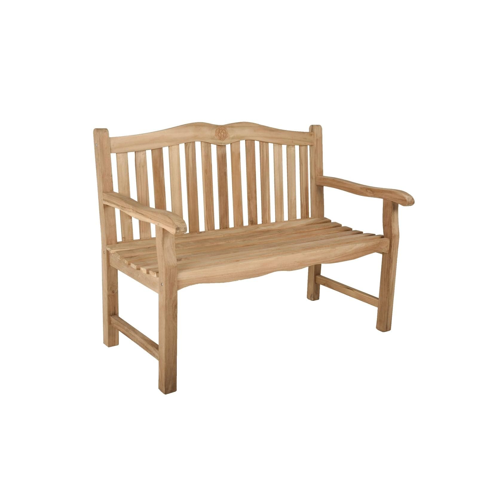 Garden Pleasure Bank ROMANG 2-Sitzer Teakholz Braun