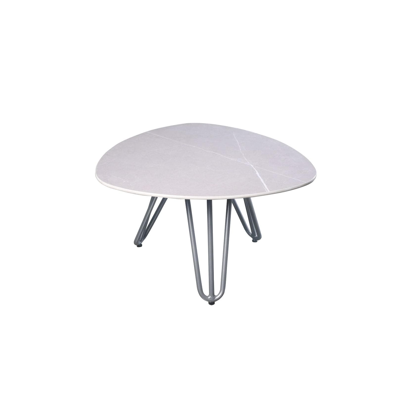 Garden Pleasure Tisch EMILIA Grau Aluminium & Stein