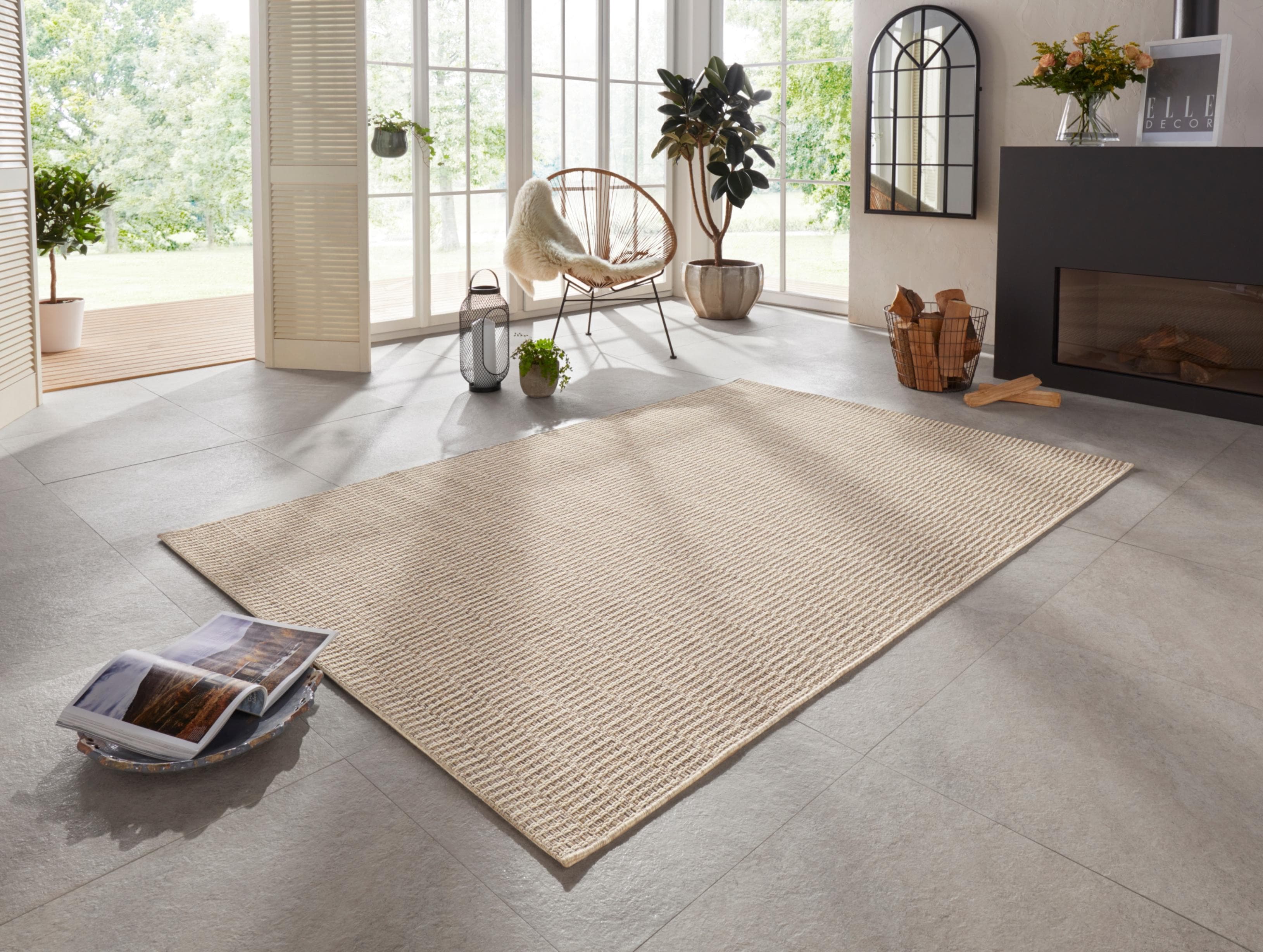 ELLE DECORATION Teppich Dreux Beige Kunstfaser