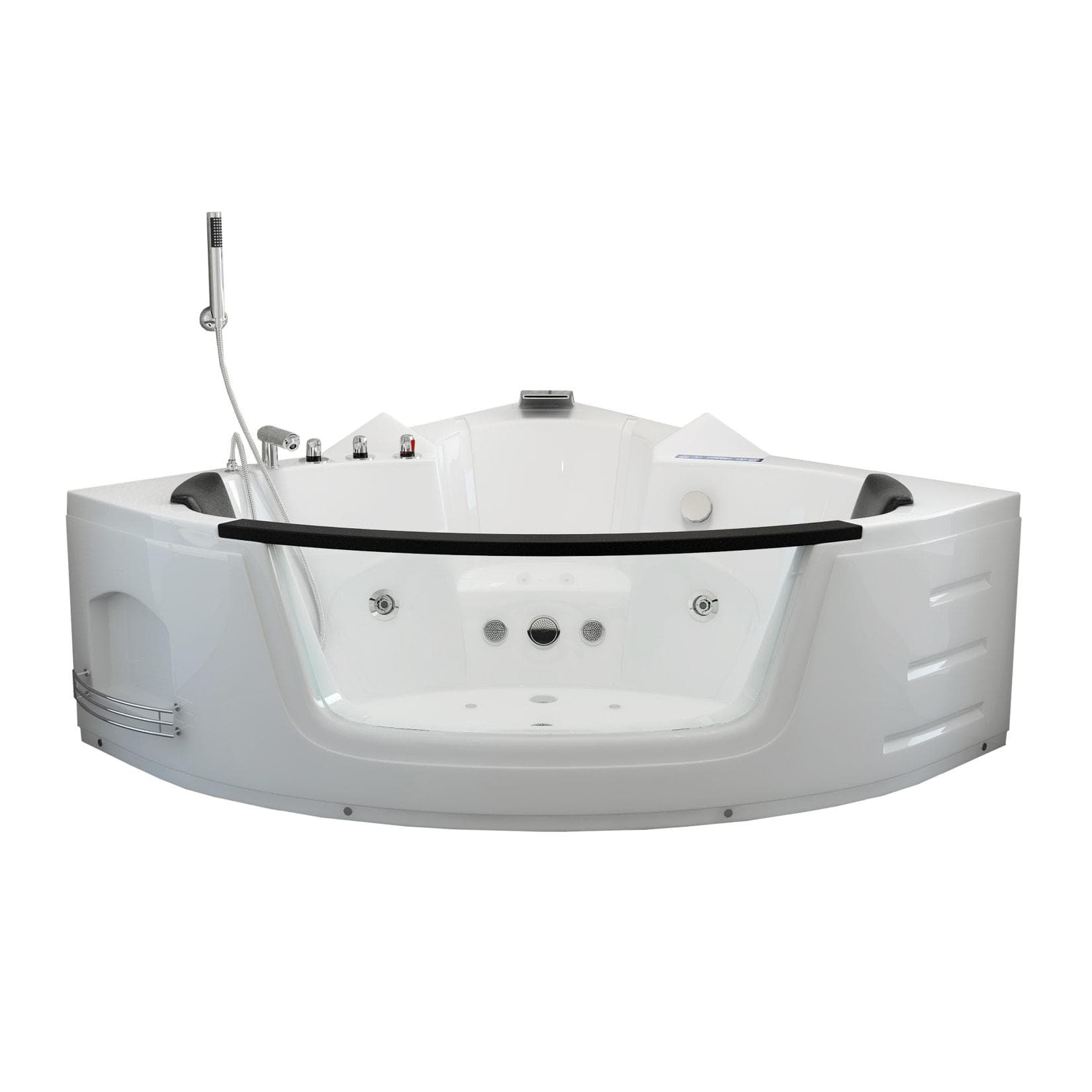HOME DELUXE Whirlpool-Badewanne LAGUNA - L Kompakt 140x140x65 cm mit Farblichttherapie