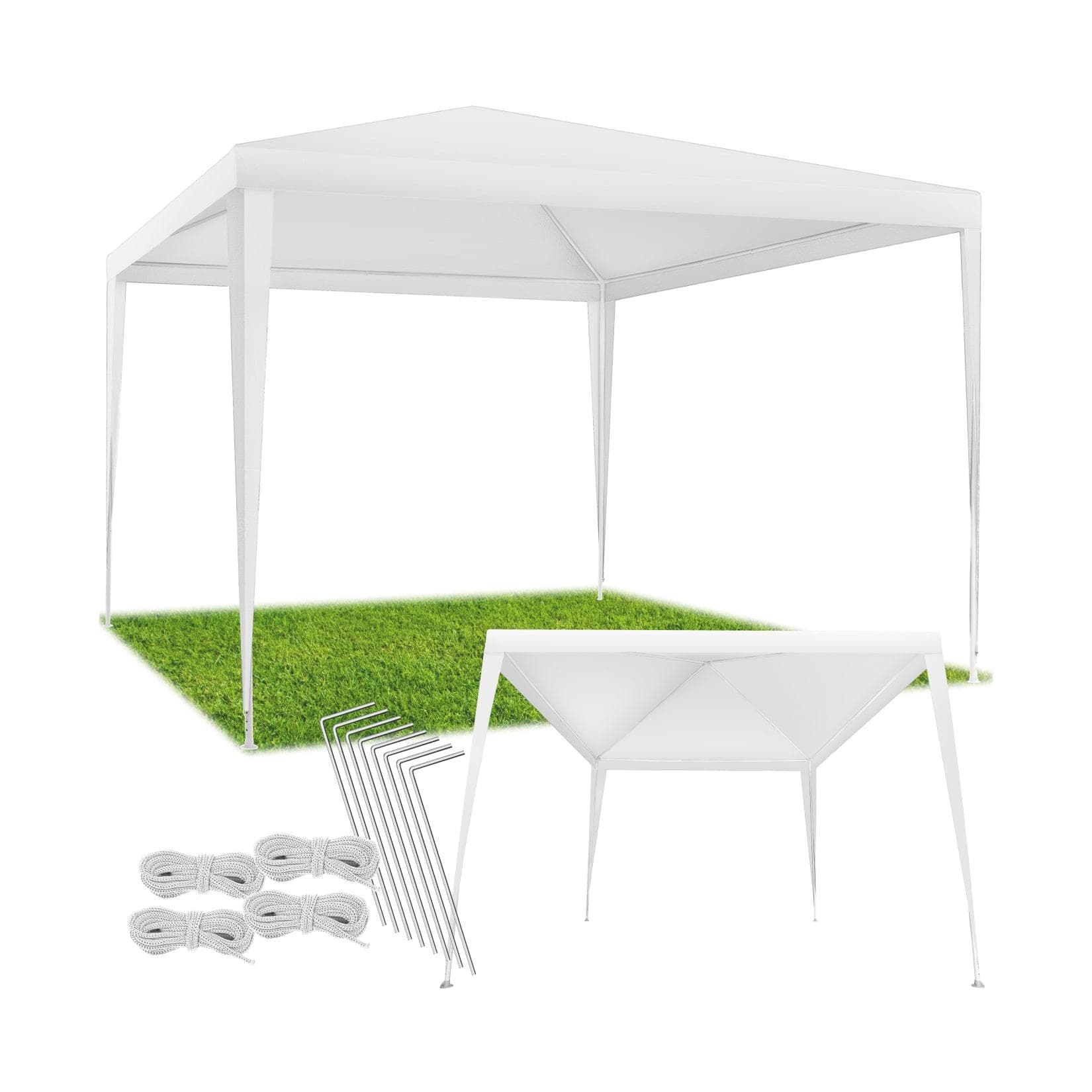 tectake Pavillon 3x3m UV-Schutz Wasserdicht Gartenüberdachung