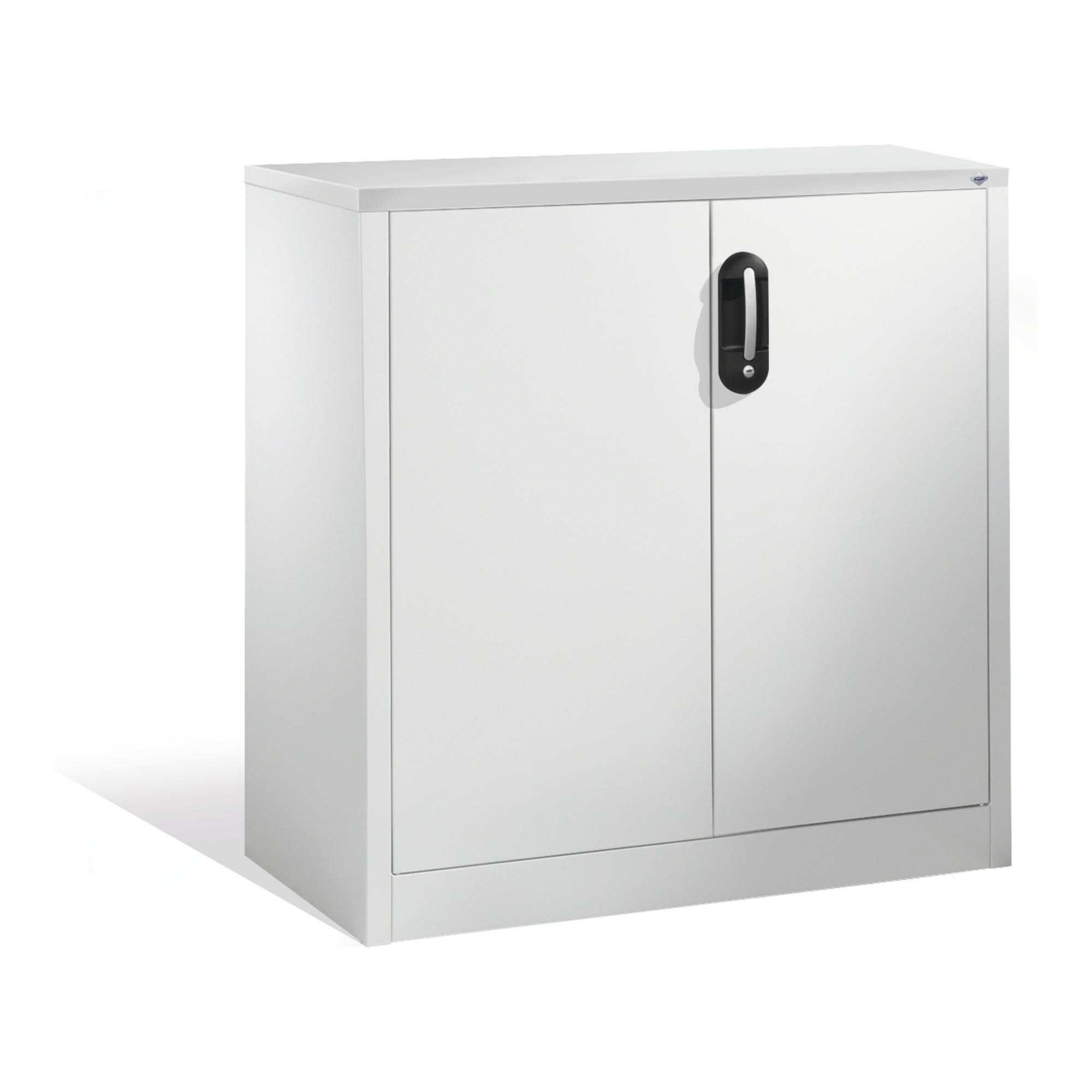 C+P Akten-Sideboard Acurado mit Drehtüren, 2 Ordnerhöhen, Front Lichtgrau Korpus Lichtgrau