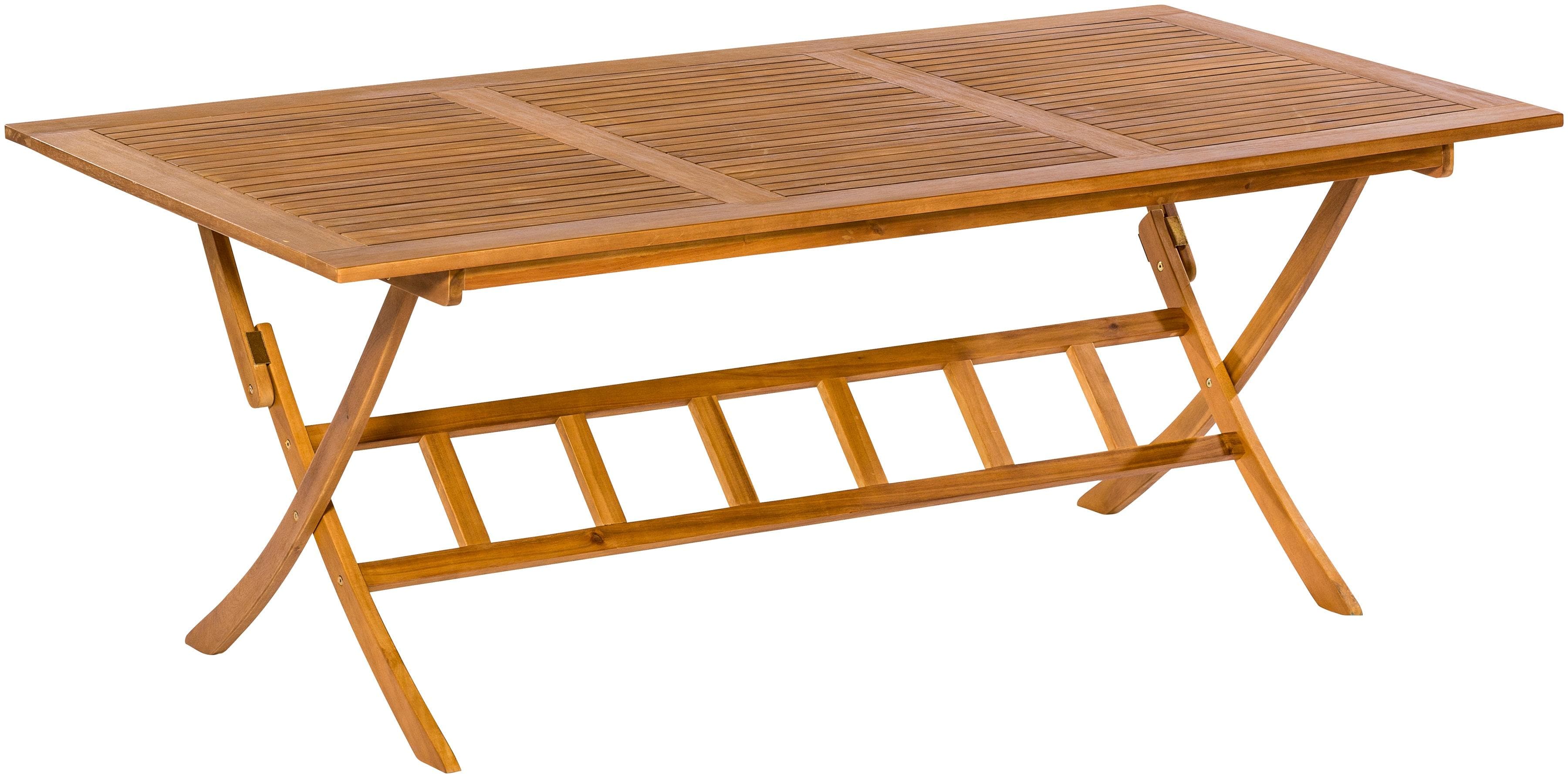 Merxx Gartentisch Klapptisch Akazie Braun Holzoptik