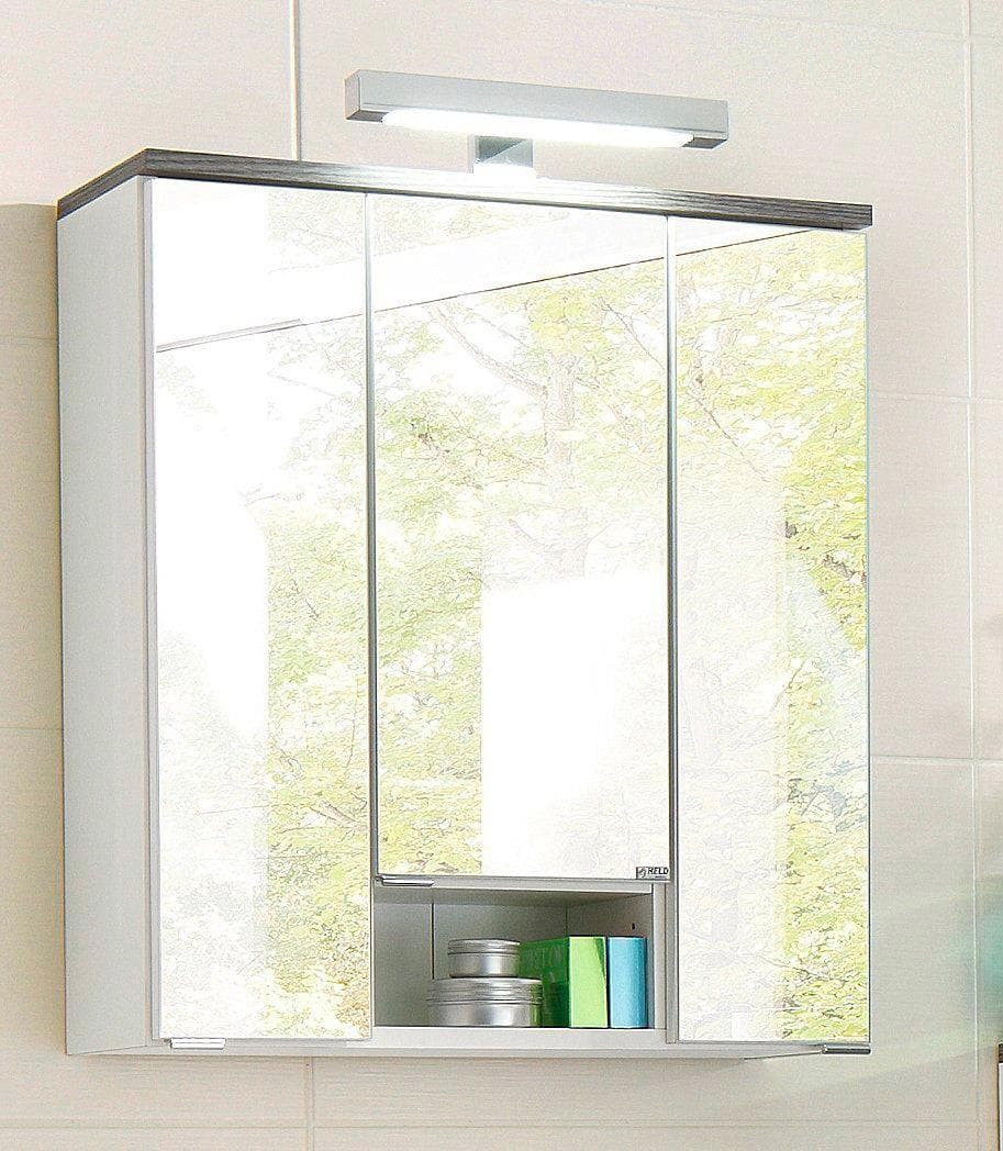 WELLTIME Stratos Aufbauleuchte Silber LED Spiegelschrank