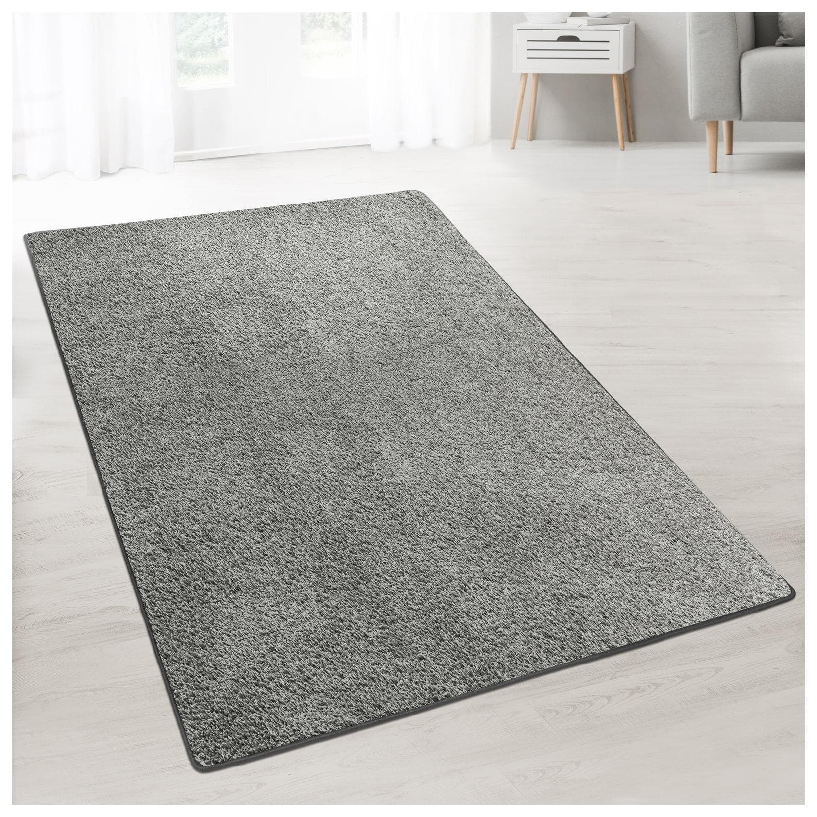 Karat homeliving Shaggy-Teppich Barcelona Grau Nach Maß