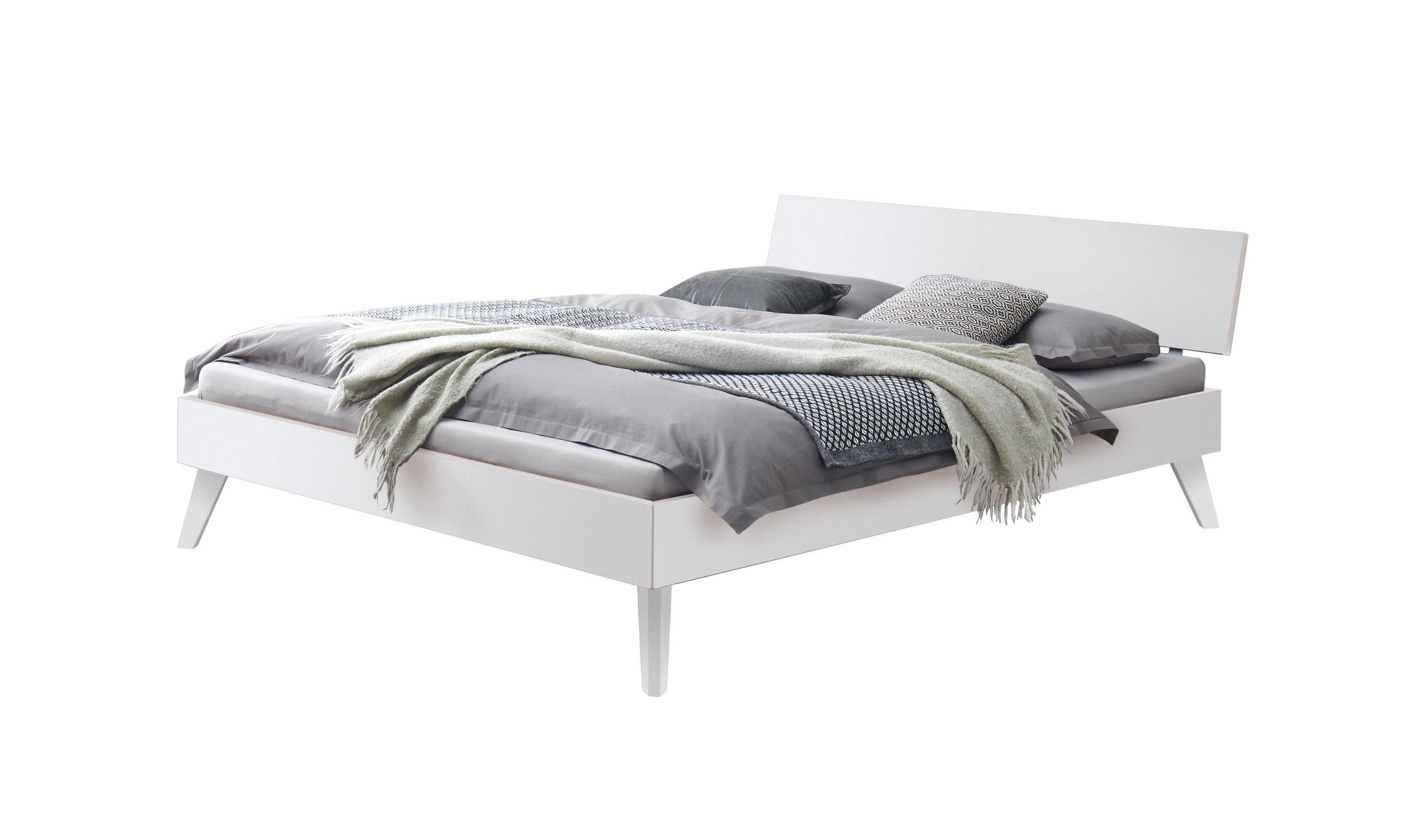 Holzbett HASENA Ancona Weiß MDF Modern
