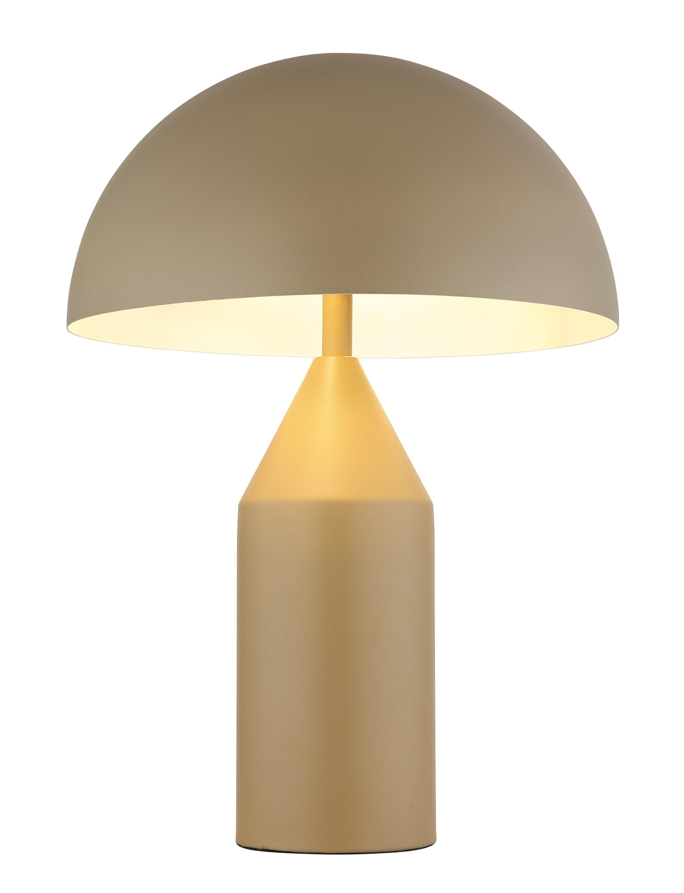 GLOBO LIGHTING Tischleuchte ATOMA Beige Metall