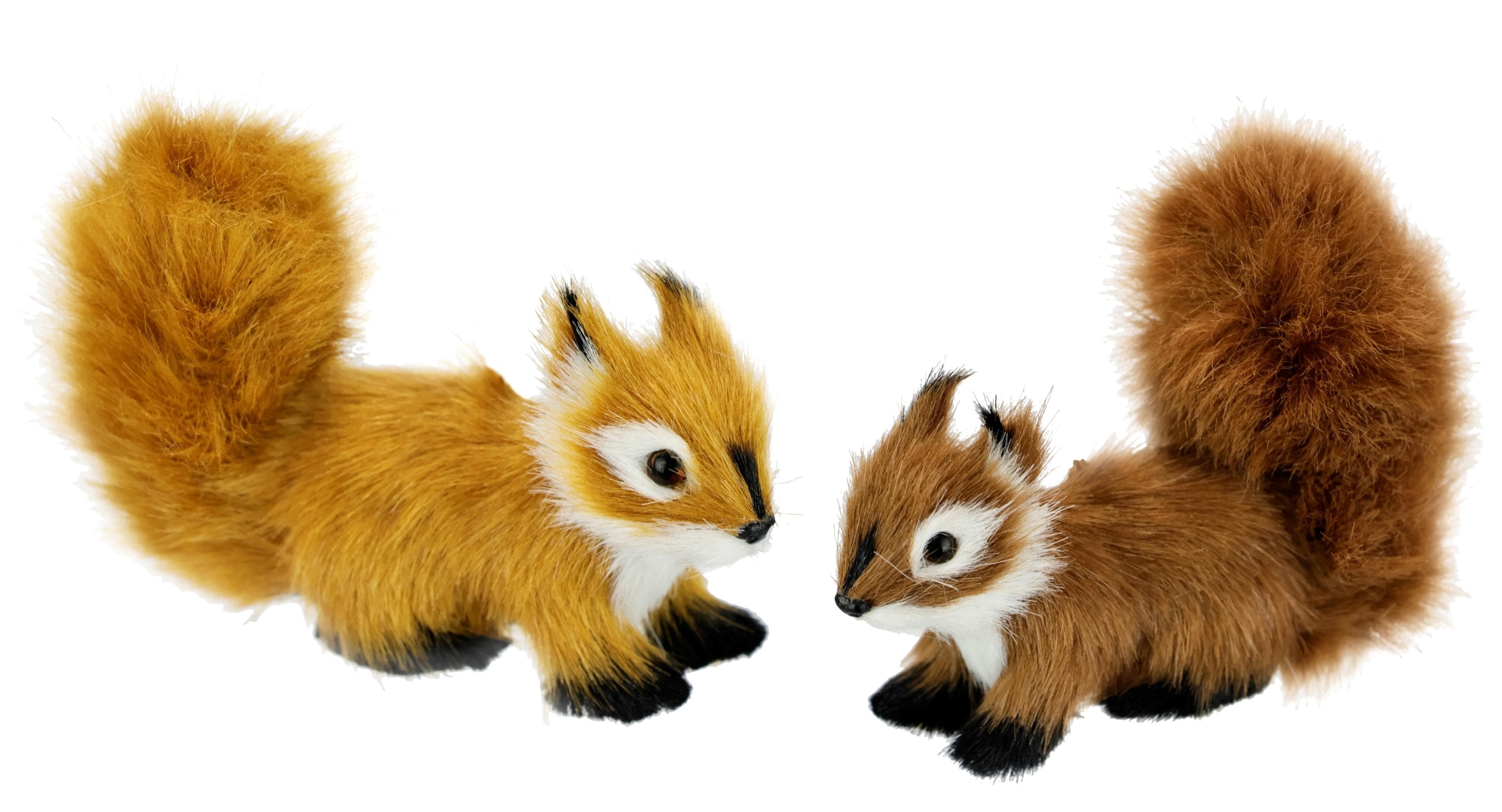 I.GE.A. Dekofigur Eichhörnchen 2er Set Braun Polyester