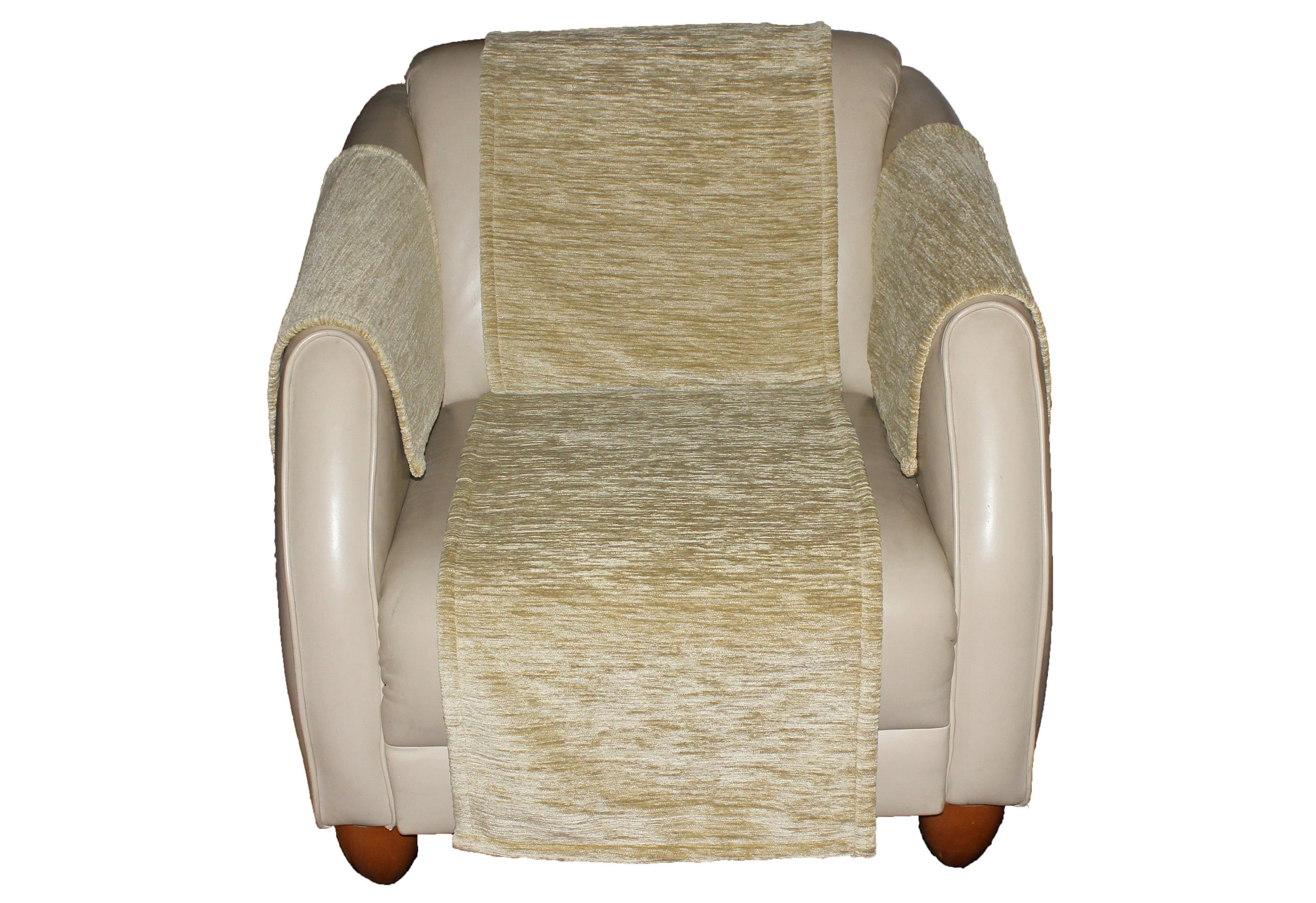 WIRTH Sofahusse Miriam Beige 2-er Set Kunstfaser