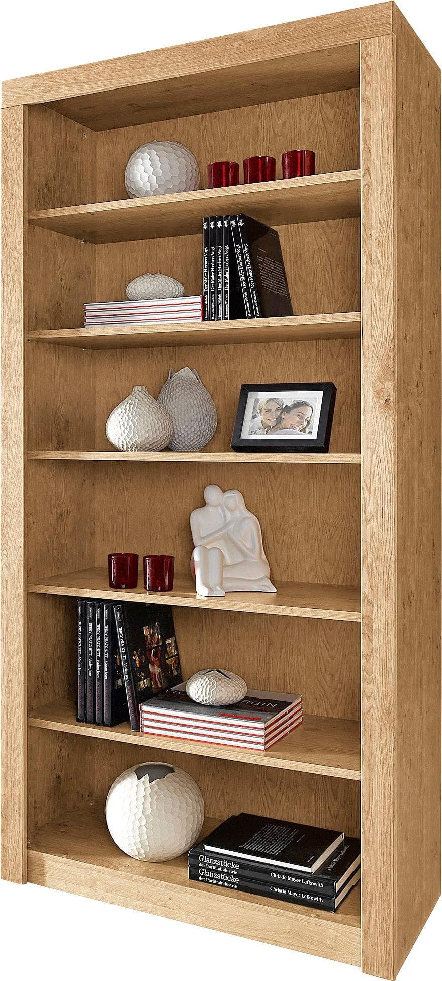 VOGL Bücherregal Toronto Wildeiche Teilmassiv 90cm Breite