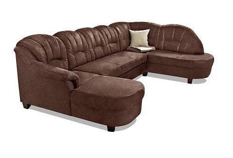 Home Affaire Wohnlandschaft Budapest U-Form Braun Wildlederoptik