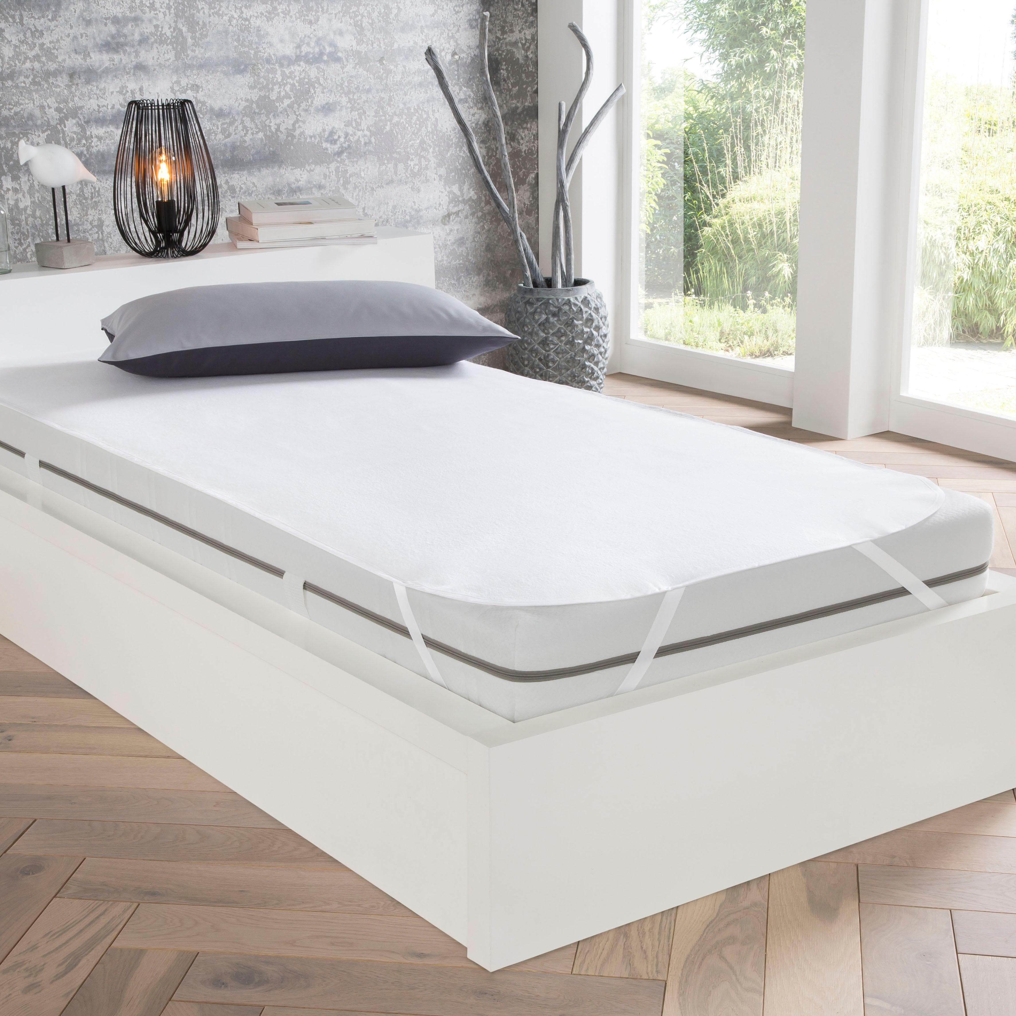 IBENA Matratzenauflage Pure Aktiv 5516 Weiß Wasserdicht 100% Baumwolle