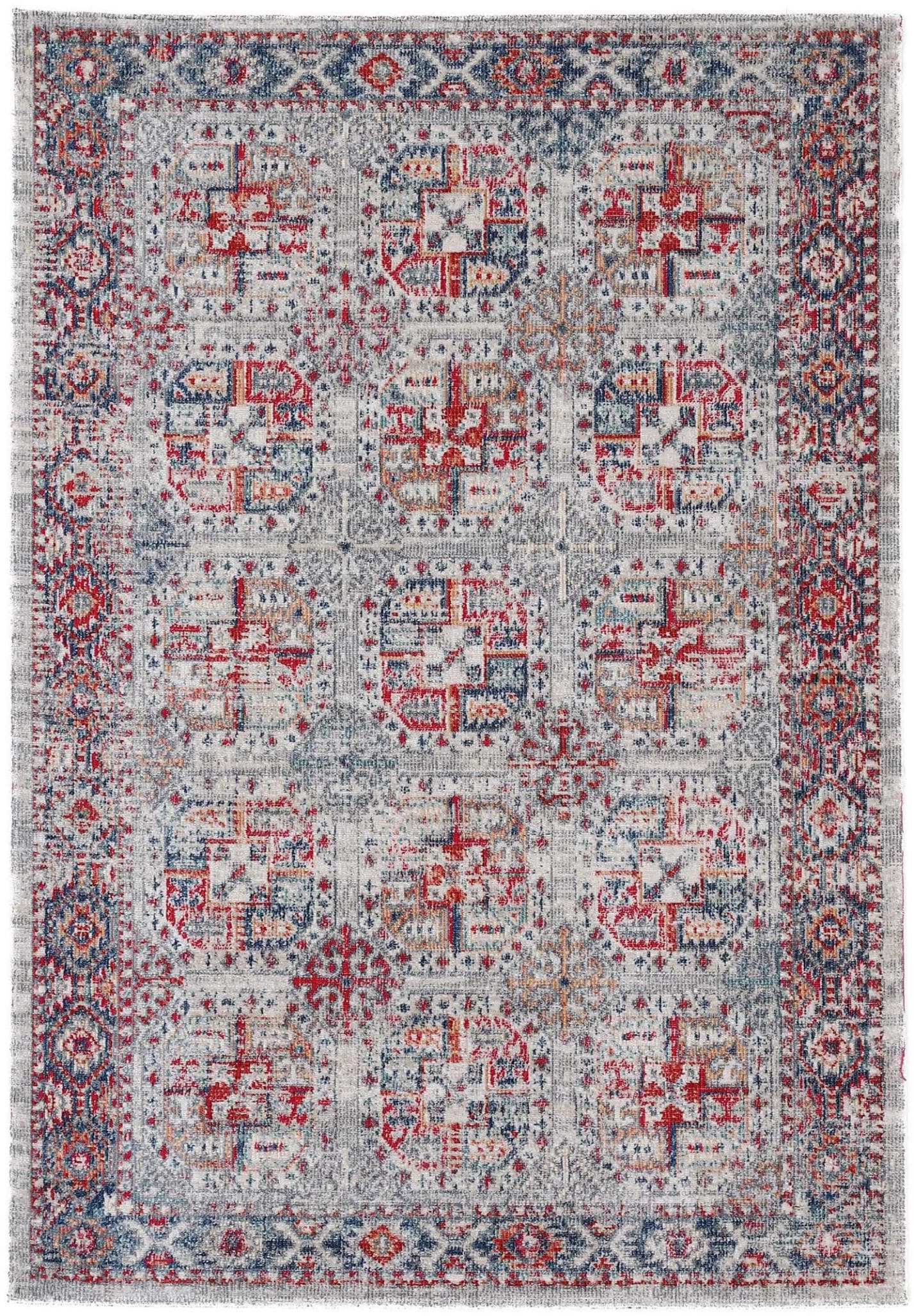 Teppich CARPETFINE Mahal Hellgrau Orientalisch Vintage