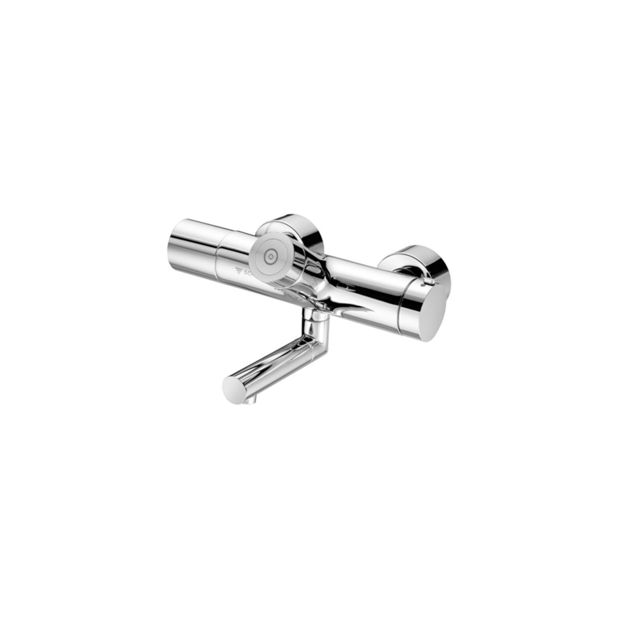 Schell Vitus Wand-Waschtisch-Thermostat 270 mm Batteriebetrieb Chrom