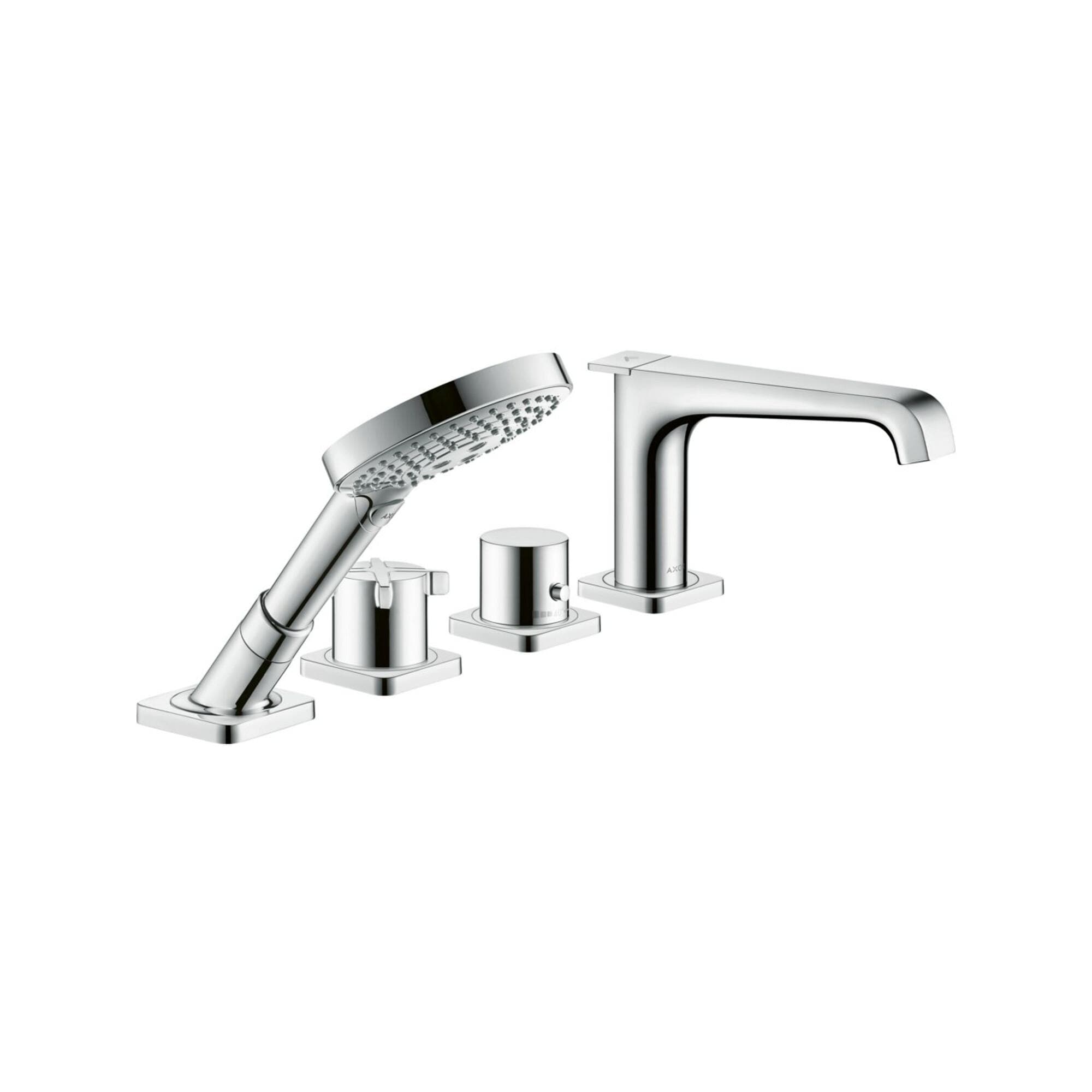 hansgrohe Axor Citterio E 4-Loch-Fliesenrandarmatur Chrom Thermostat