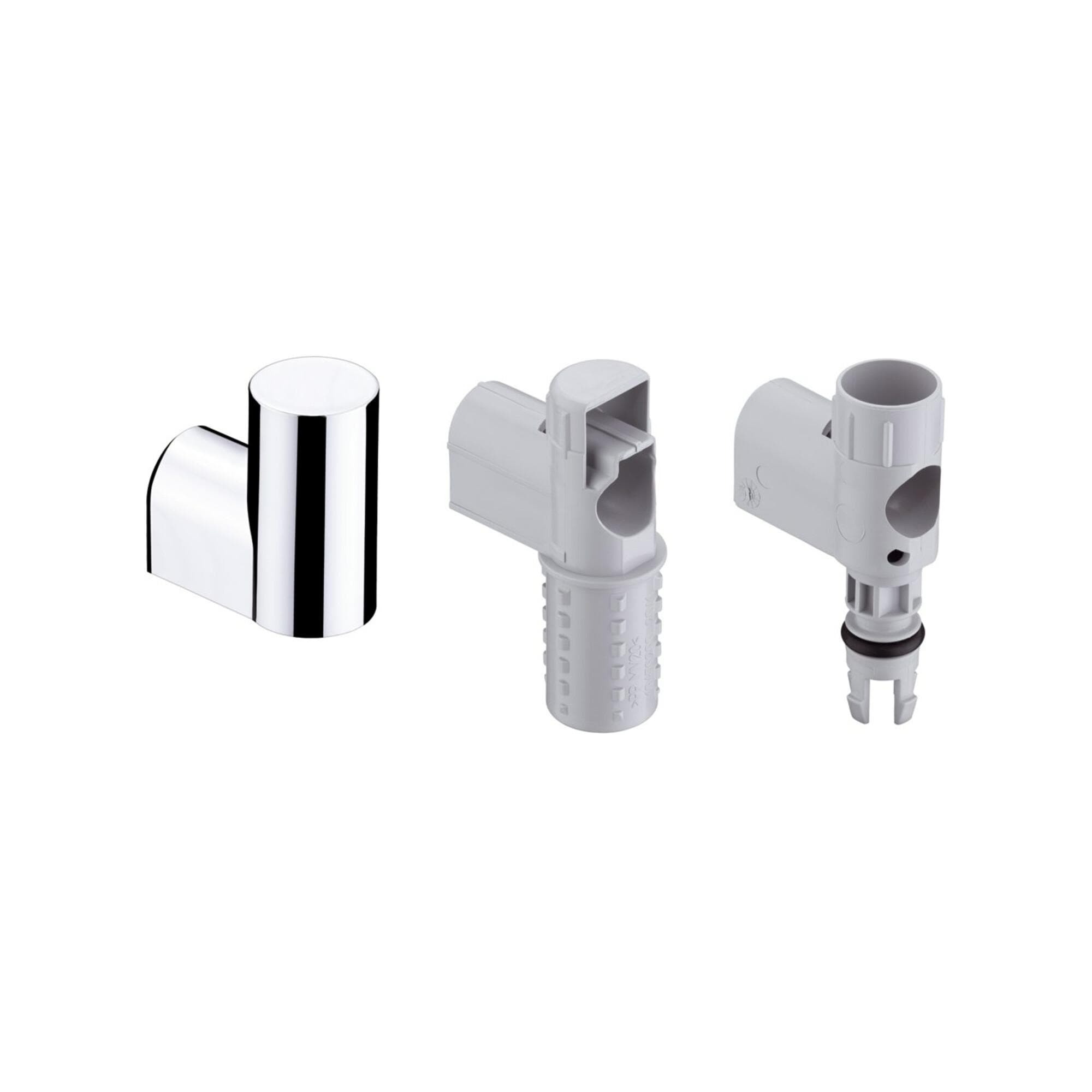 Hansgrohe Wandstütze mit Abdeckung für Brausestange Unica'D satinox