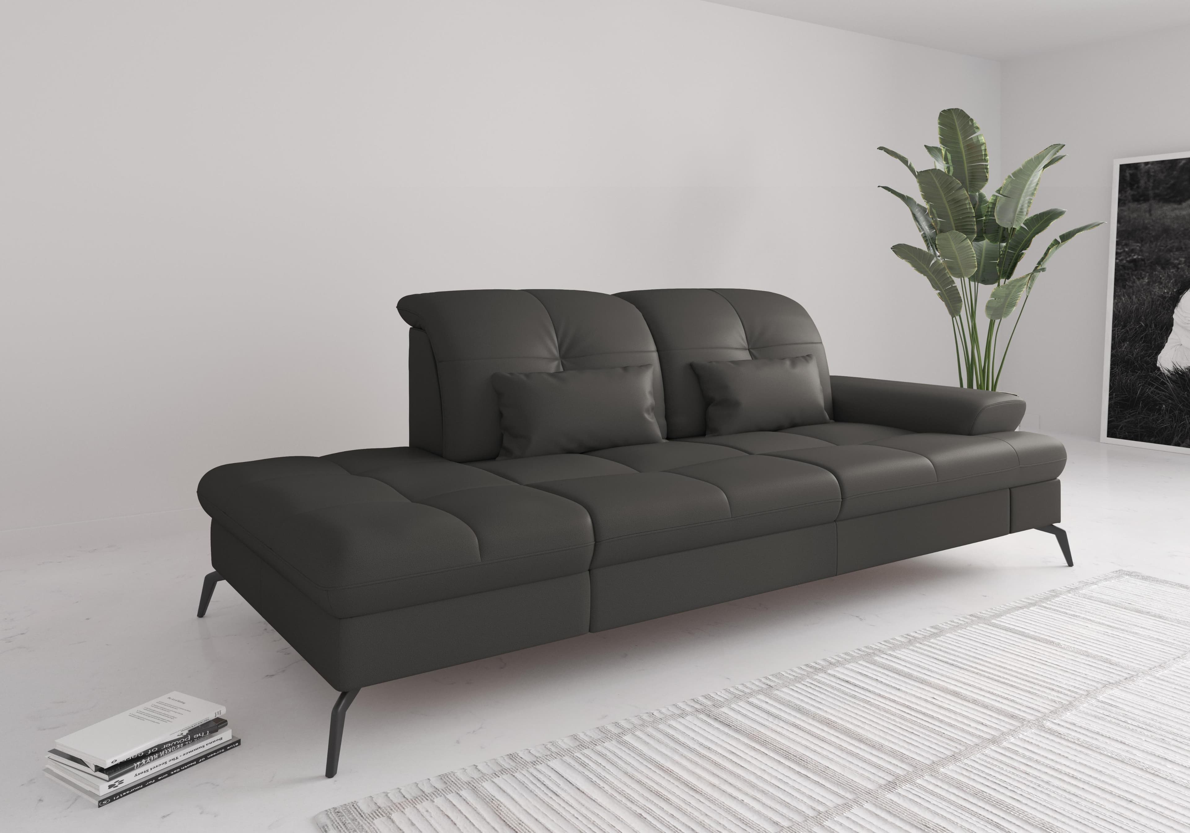 SIT & MORE Recamiere Amica mit Sitztiefenverstellung und Stauraum