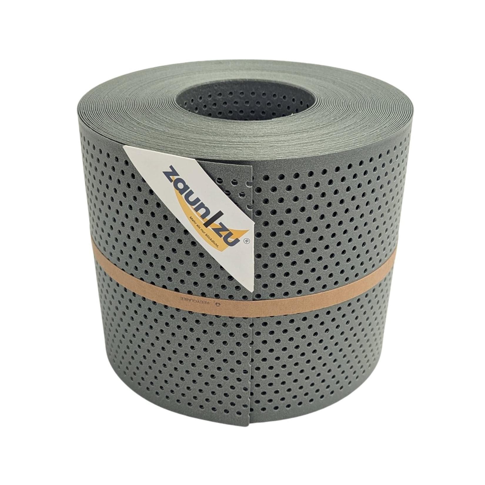zaun zu® Sichtschutz Polyal ECO Gelocht 20 Prozent Streifen Salbei 26m