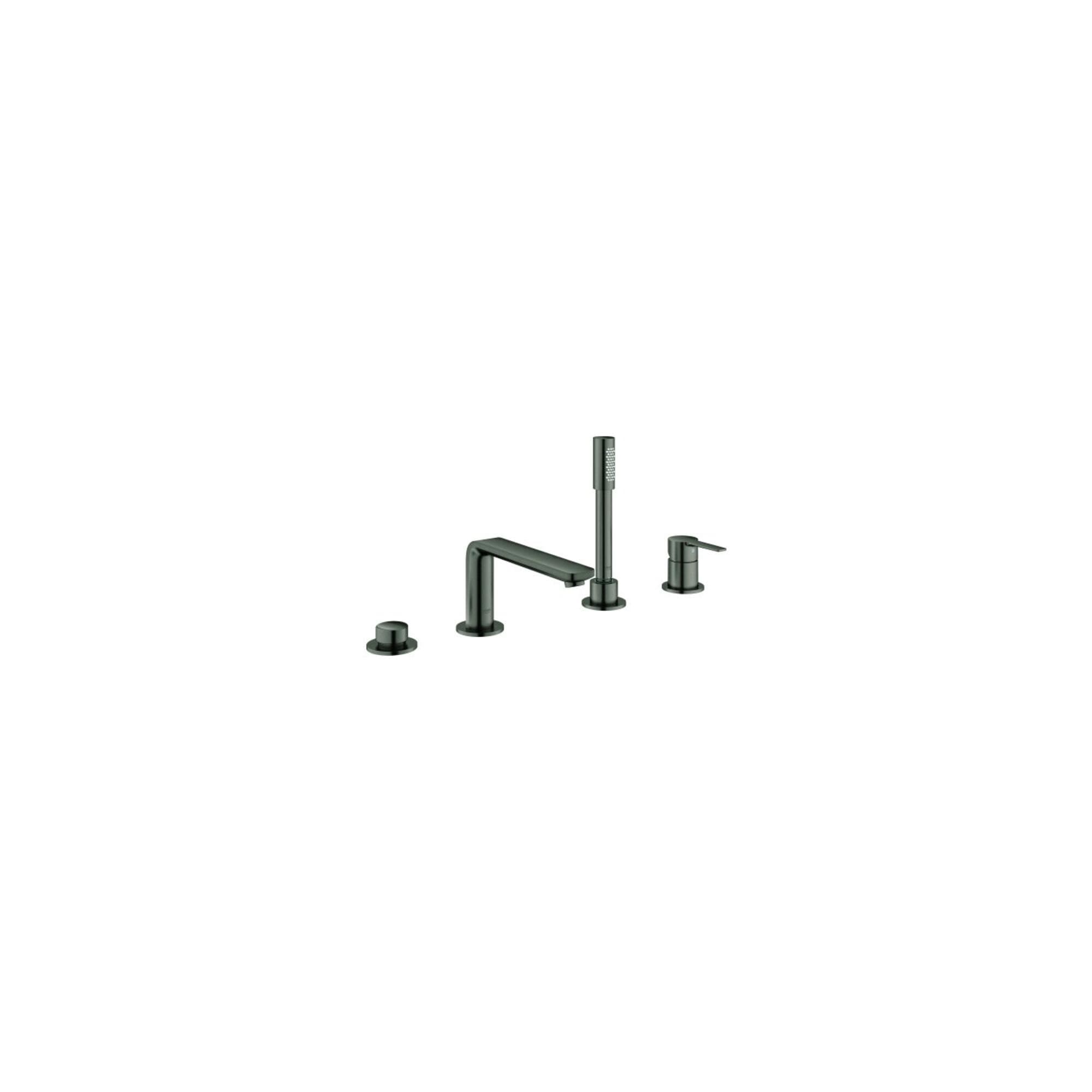 Grohe Lineare Fertigmontageset 19577AL1 Hard Graphite 4-Loch-Wannenarmatur