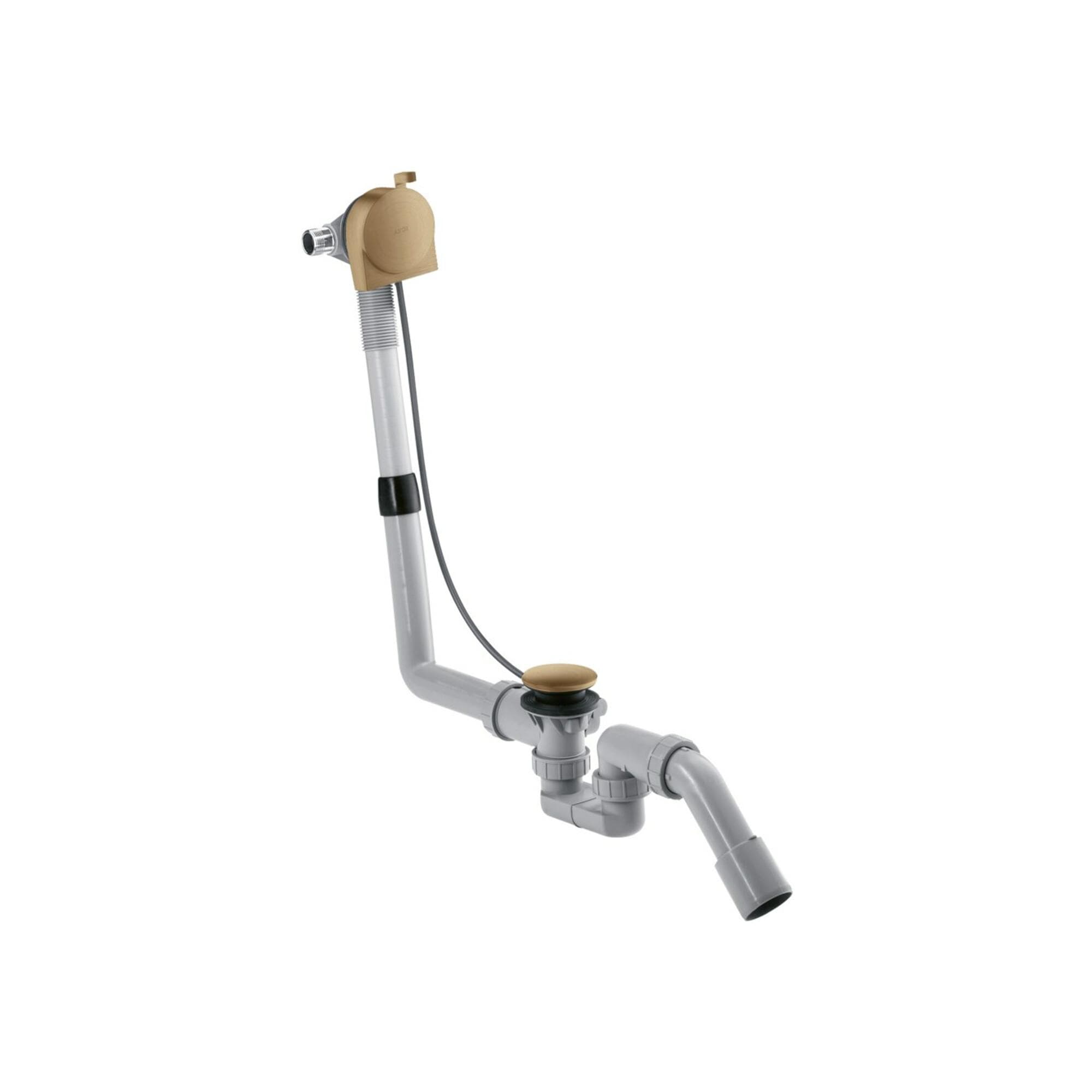 Hansgrohe Exafill Komplettset 58307140 Wanneneinlauf, Ab- und Überlaufgarnitur, Brushed Bronze