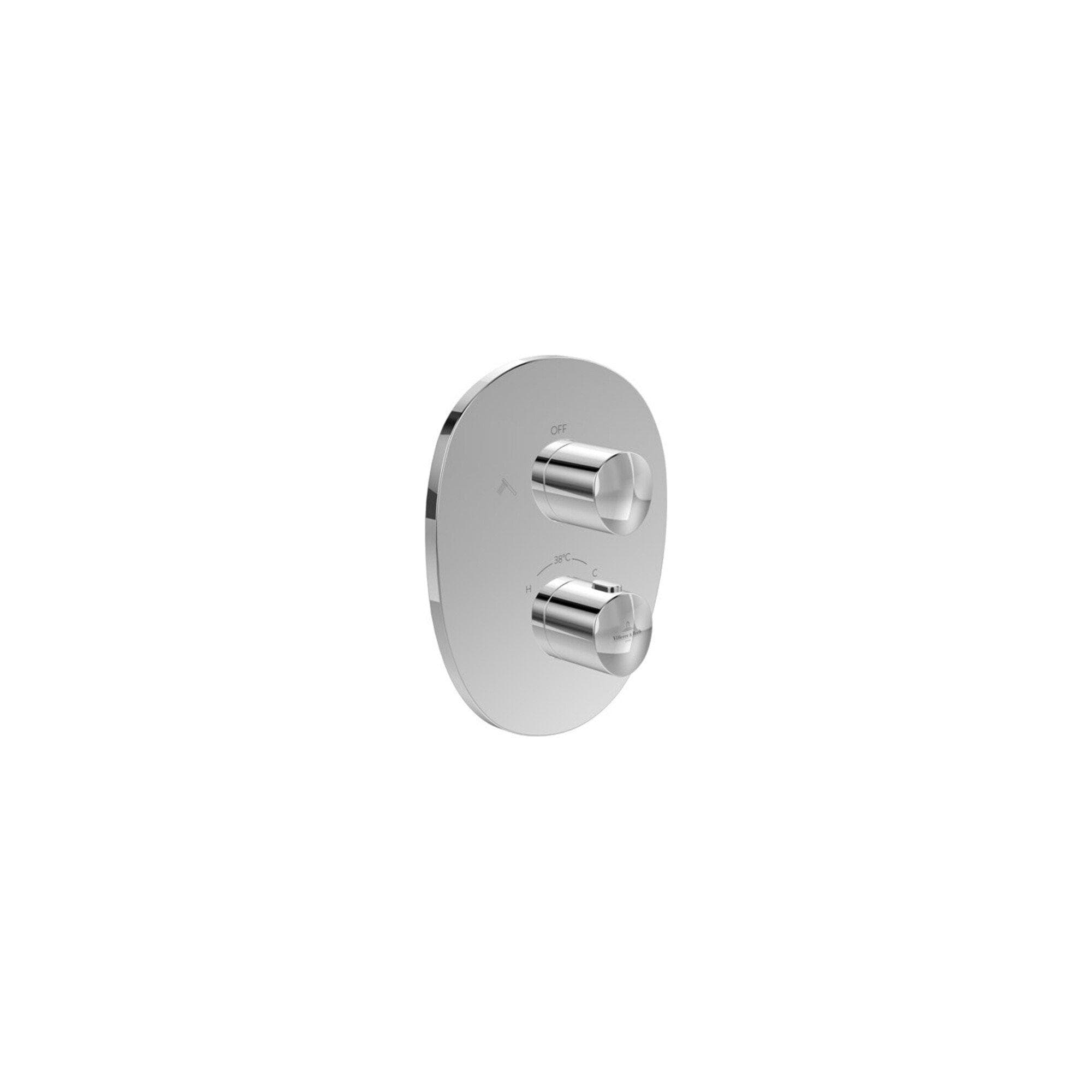 Villeroy und Boch Antao Unterputz-Thermostat Zweiwege-Mengenregulierung Chrom
