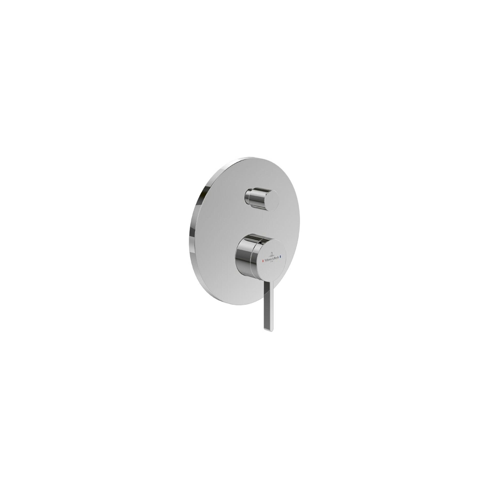 Villeroy und Boch Dawn Unterputz-Einhebel-Wannenarmatur Brushed Nickel Black