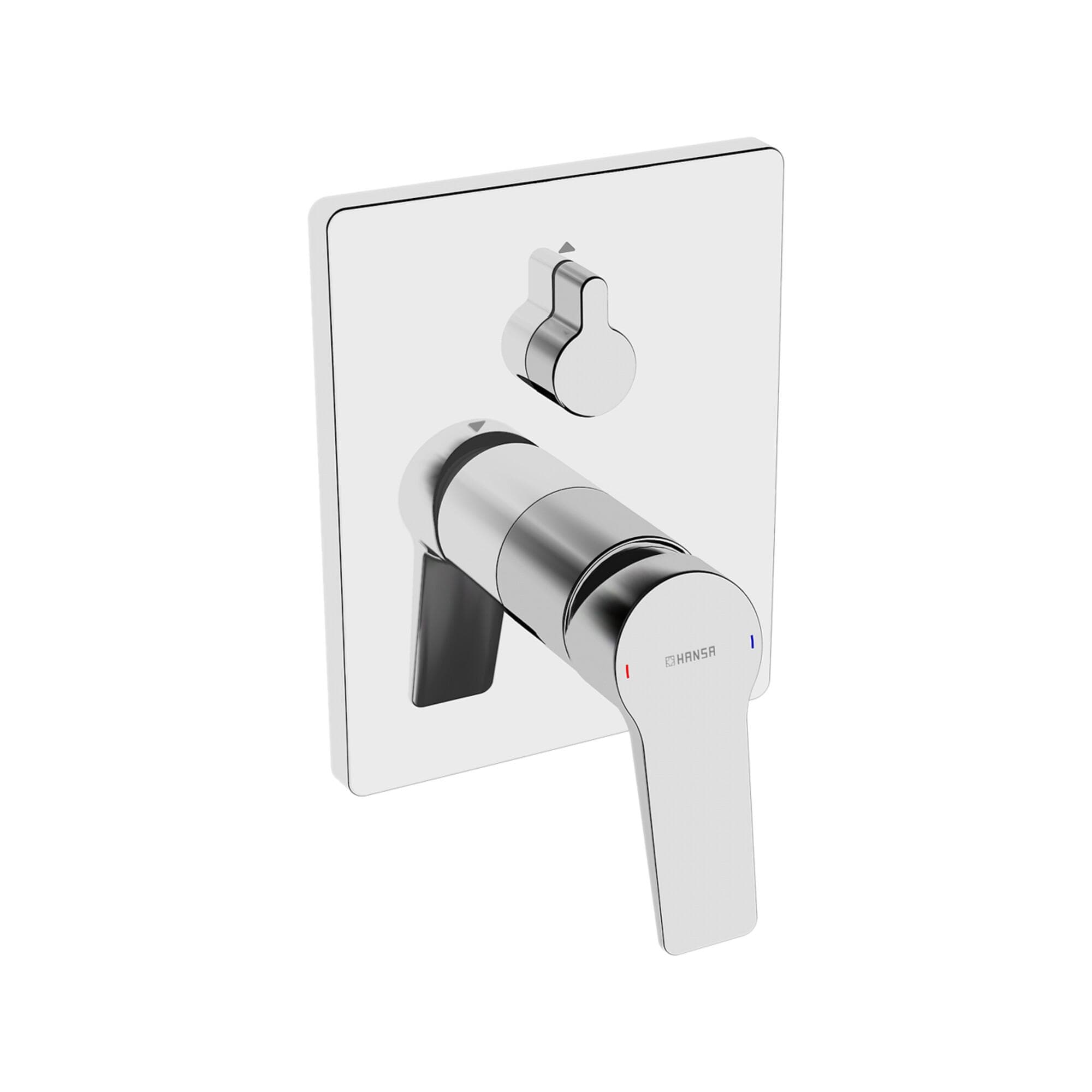 Hansa Wannenarmatur Hansatwist 89849083 Chrom Eckige Rosette