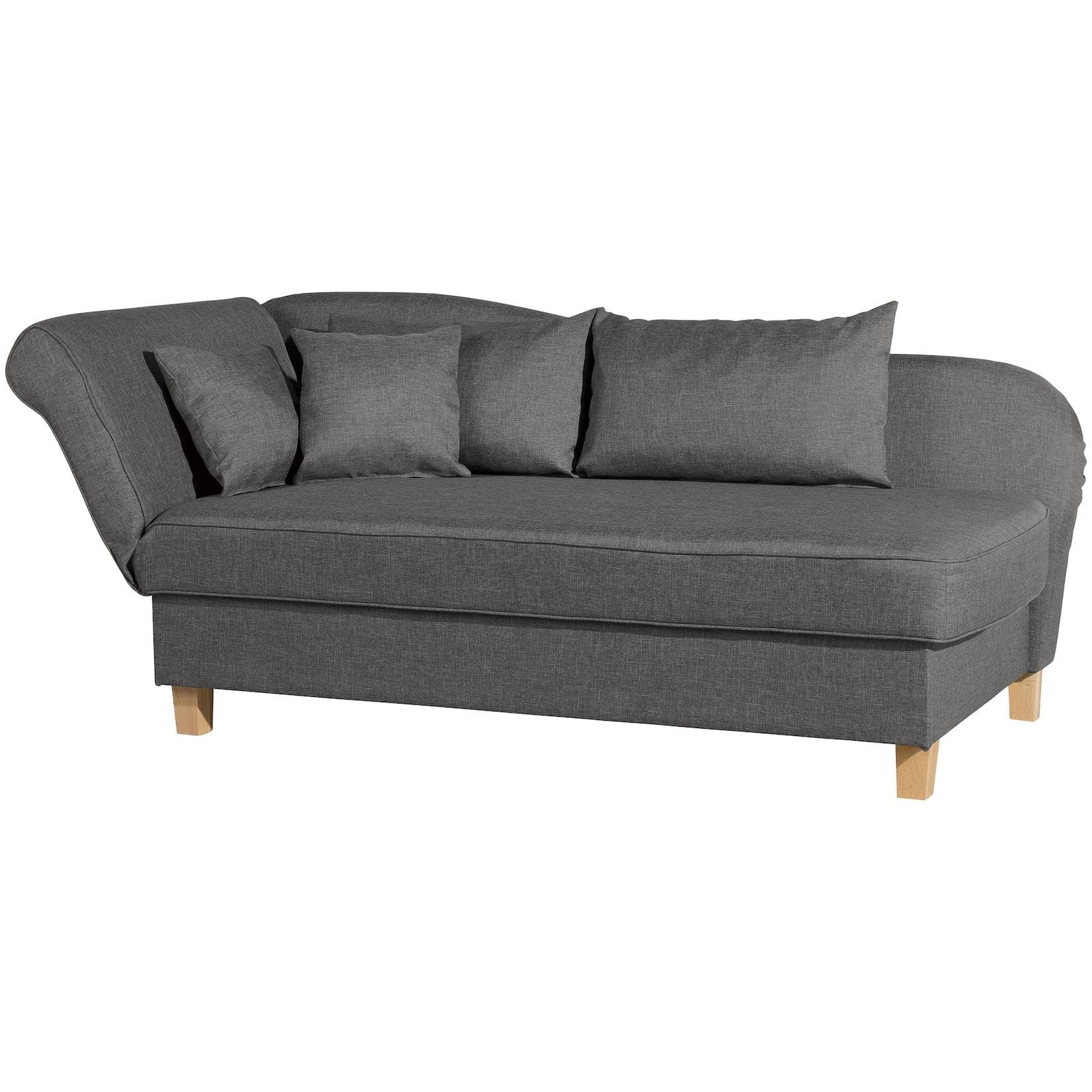 Max Winzer Selma Recamiere mit klappbarer Armlehne links Anthrazit