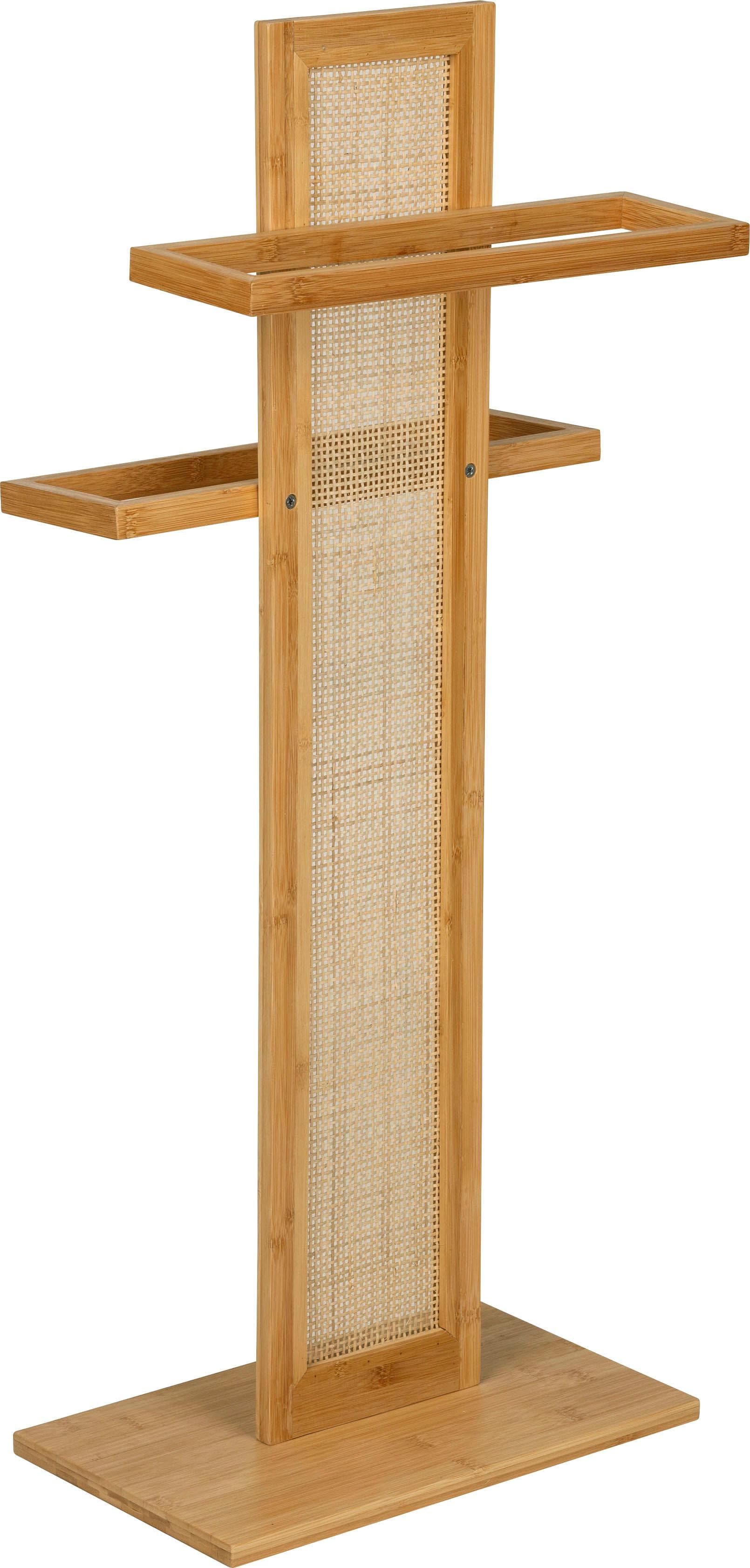 WENKO Handtuchständer Allegre Bambus Beige Boho-Style