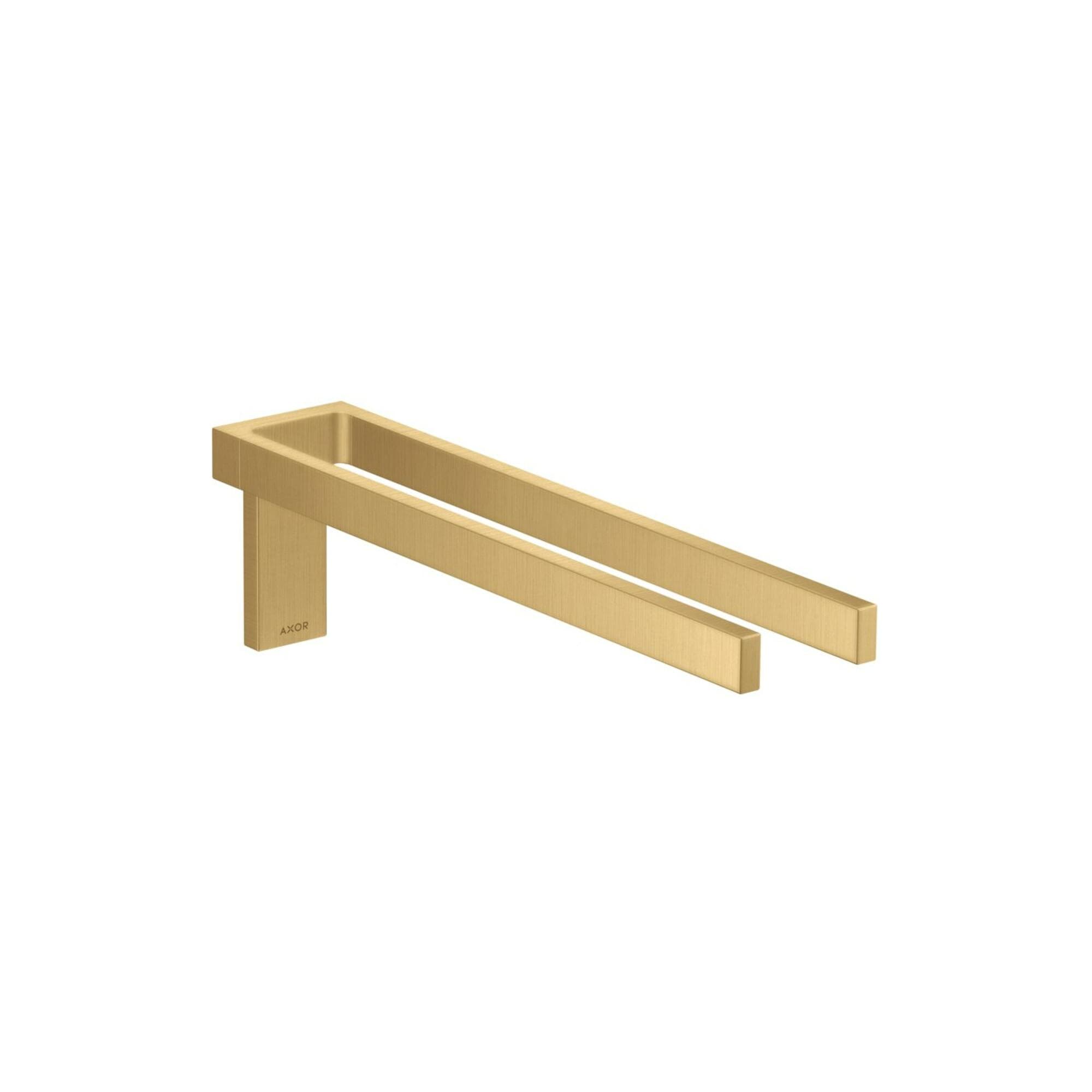 hansgrohe HTH Axor Uni. Rectangular 380mm 2-Arm Duschsystem Gebürstet Gold