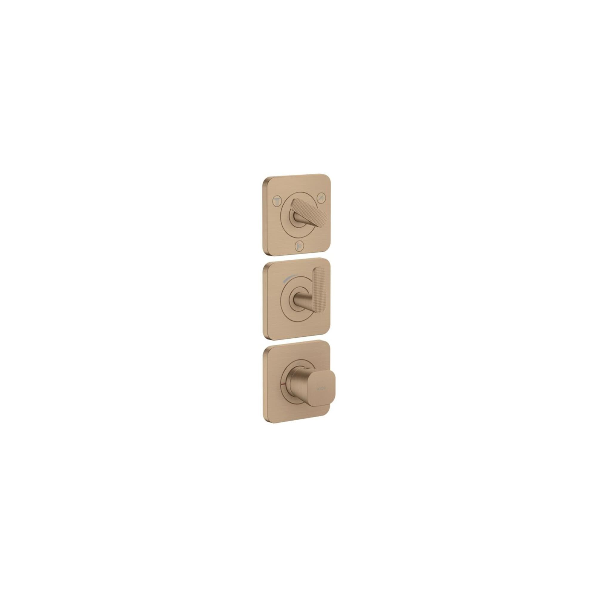 Hansgrohe Axor Citterio C Thermostatmodul 380/120 Brushed Red Gold Unterputz
