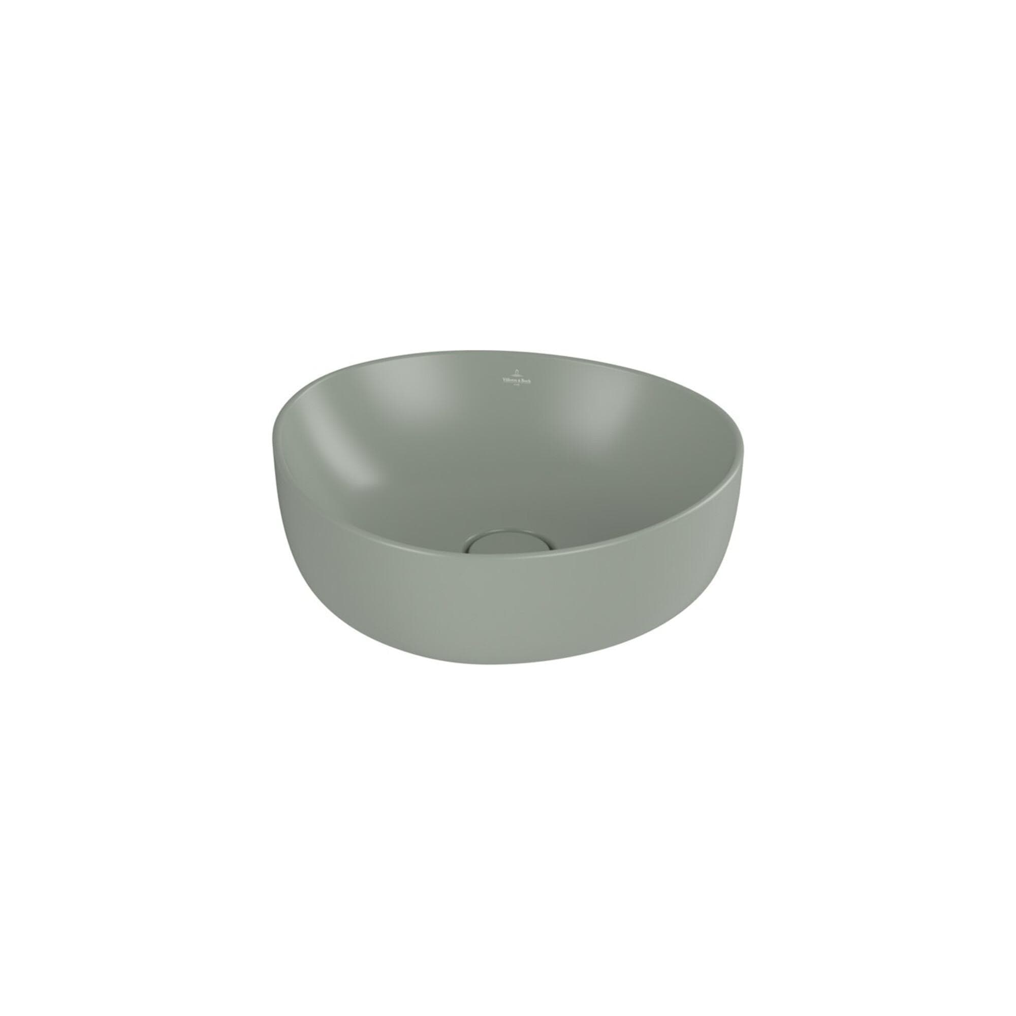 Villeroy und Boch Antao Aufsatzwaschtisch 40x39,5cm Asymmetrisch Morning Green C-plus
