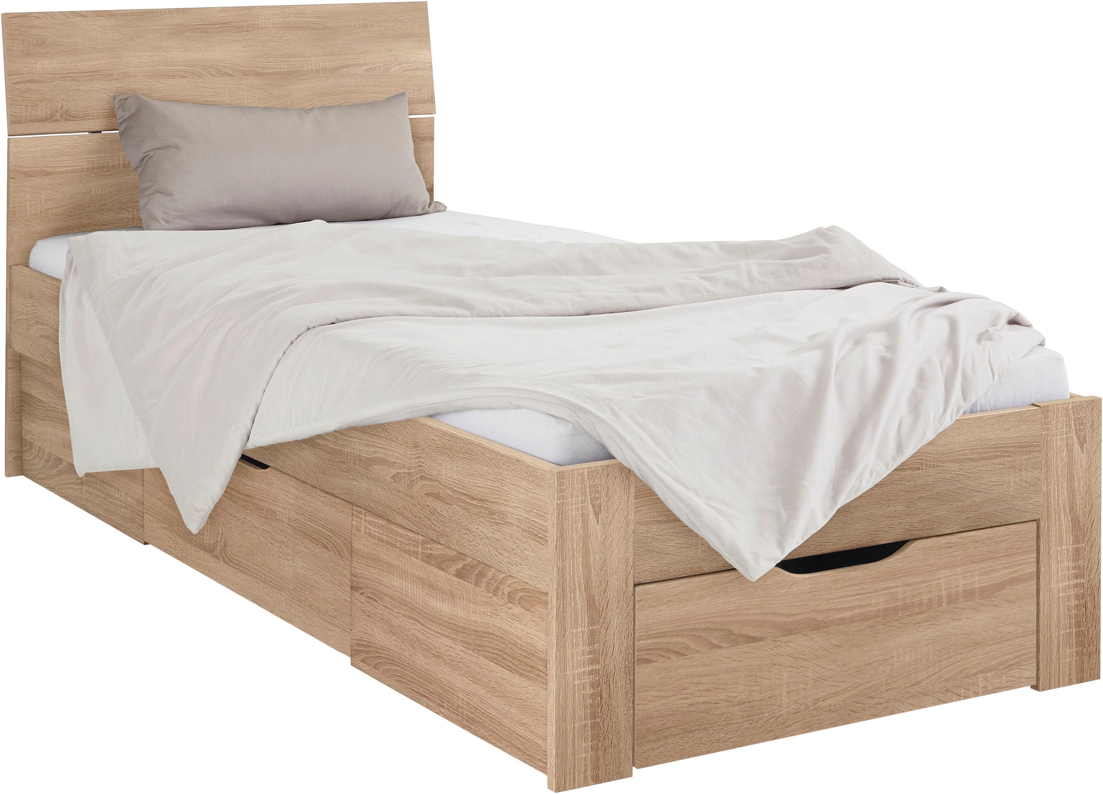 Rauch FLEXX Bett mit Stauraum und Schubkästen Braun
