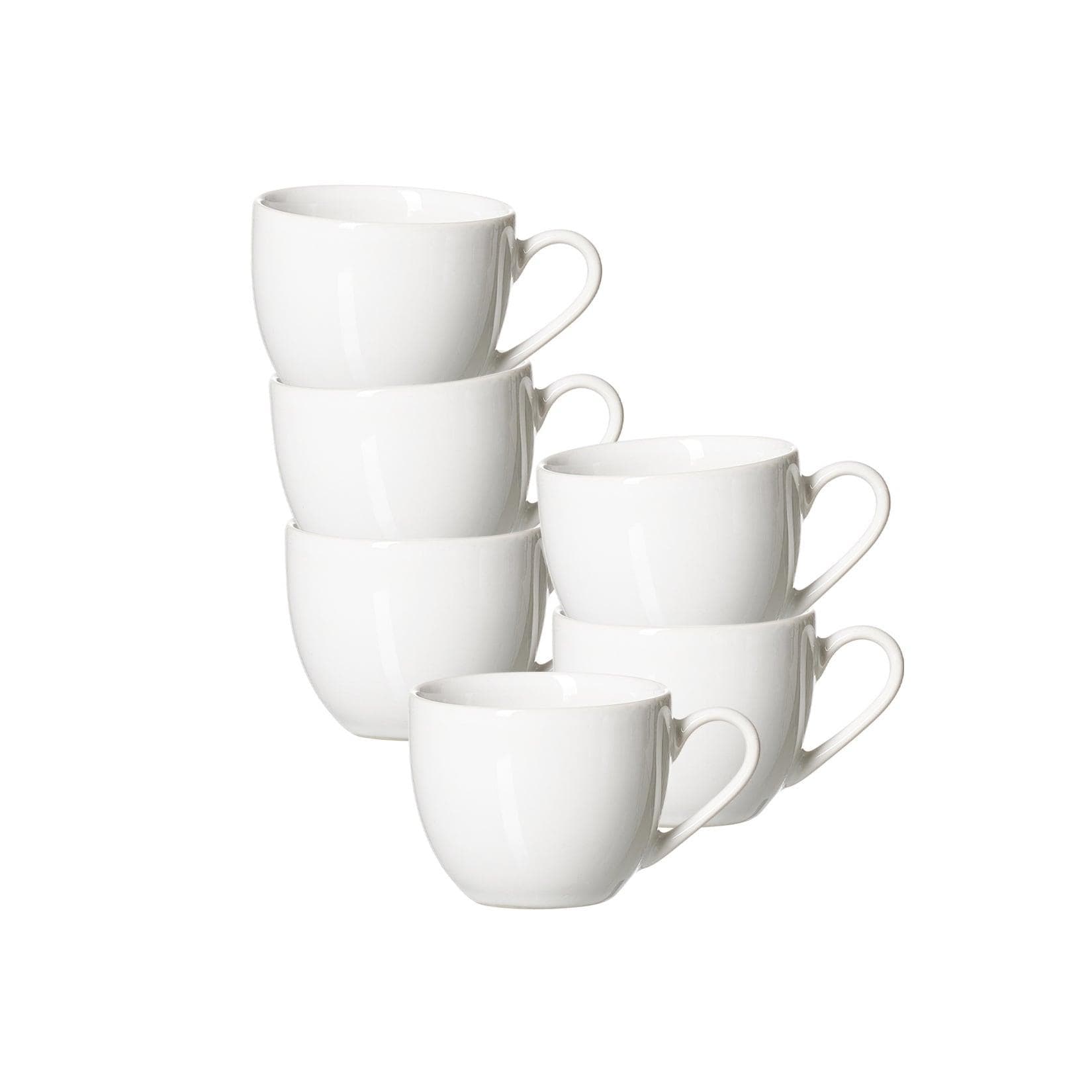 Ritzenhoff & Breker Espressotassen Volos 90 ml 6er Set Weiss