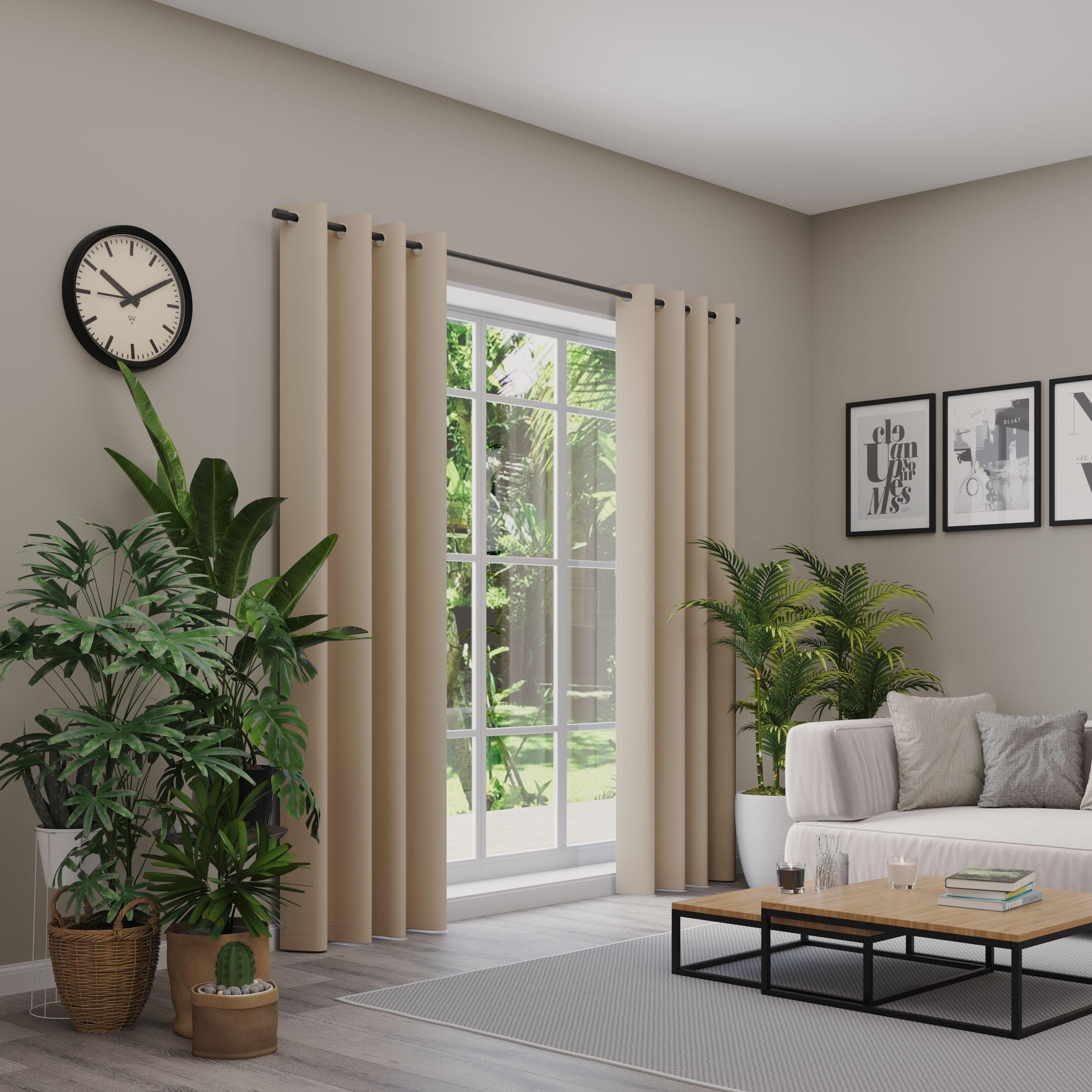 Verdunkelungsvorhang Neutex for you! INSULA Beige Polyester