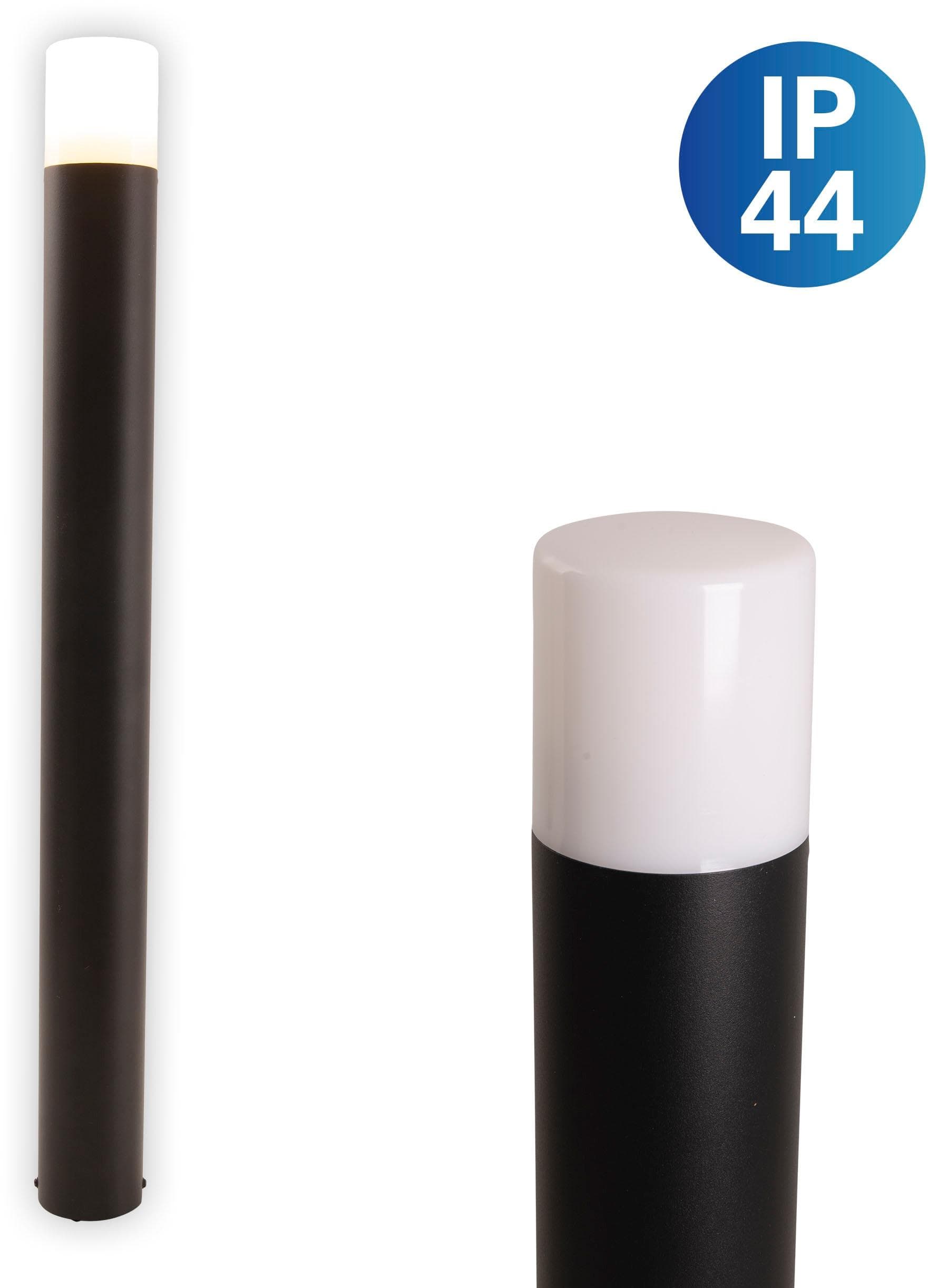 Näve Sockelleuchte Torcia Schwarz Aluminium E27 IP44