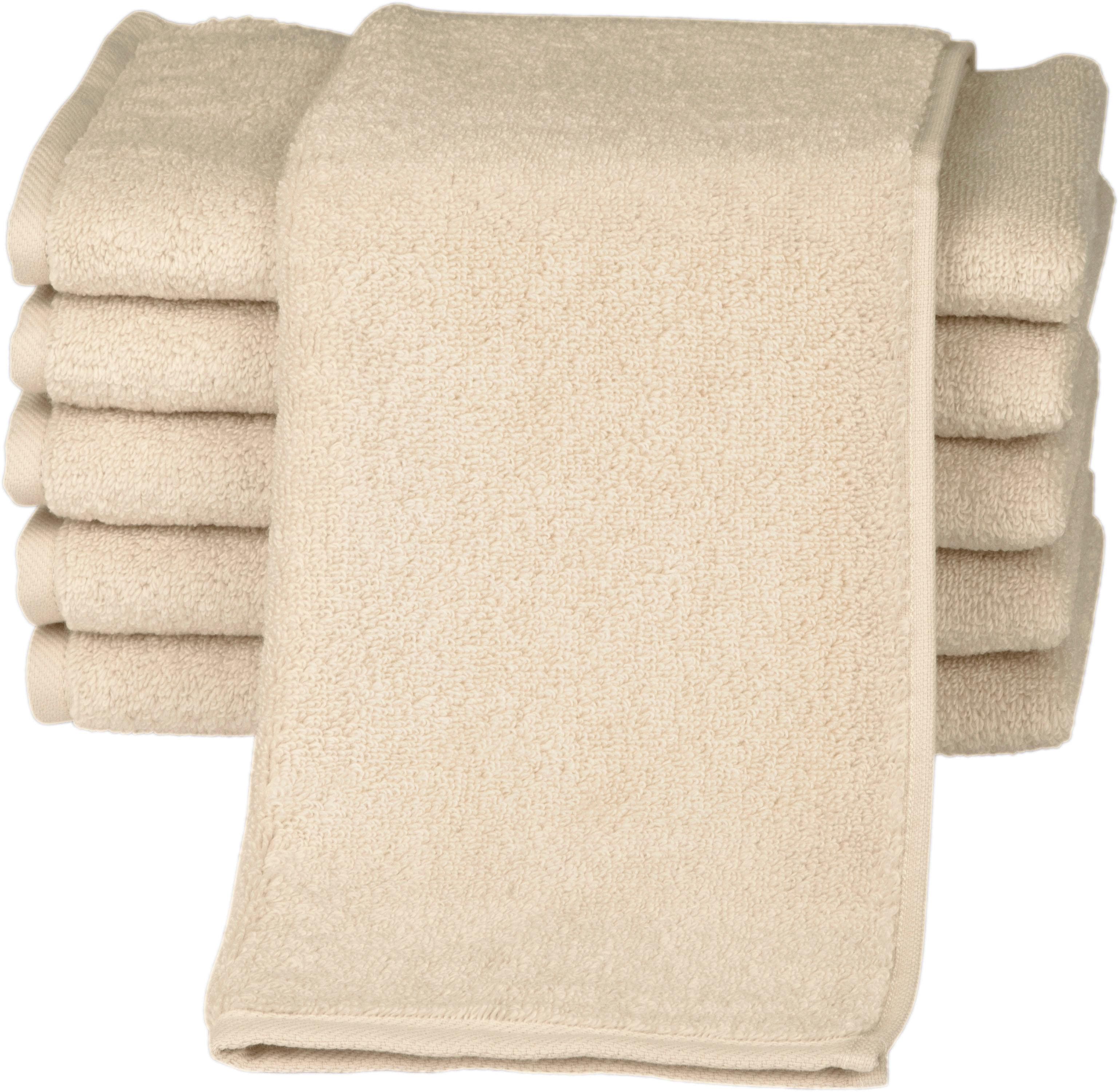 ROSS Gästehandtücher Sensual 9000 Beige 100% Baumwolle Frottier