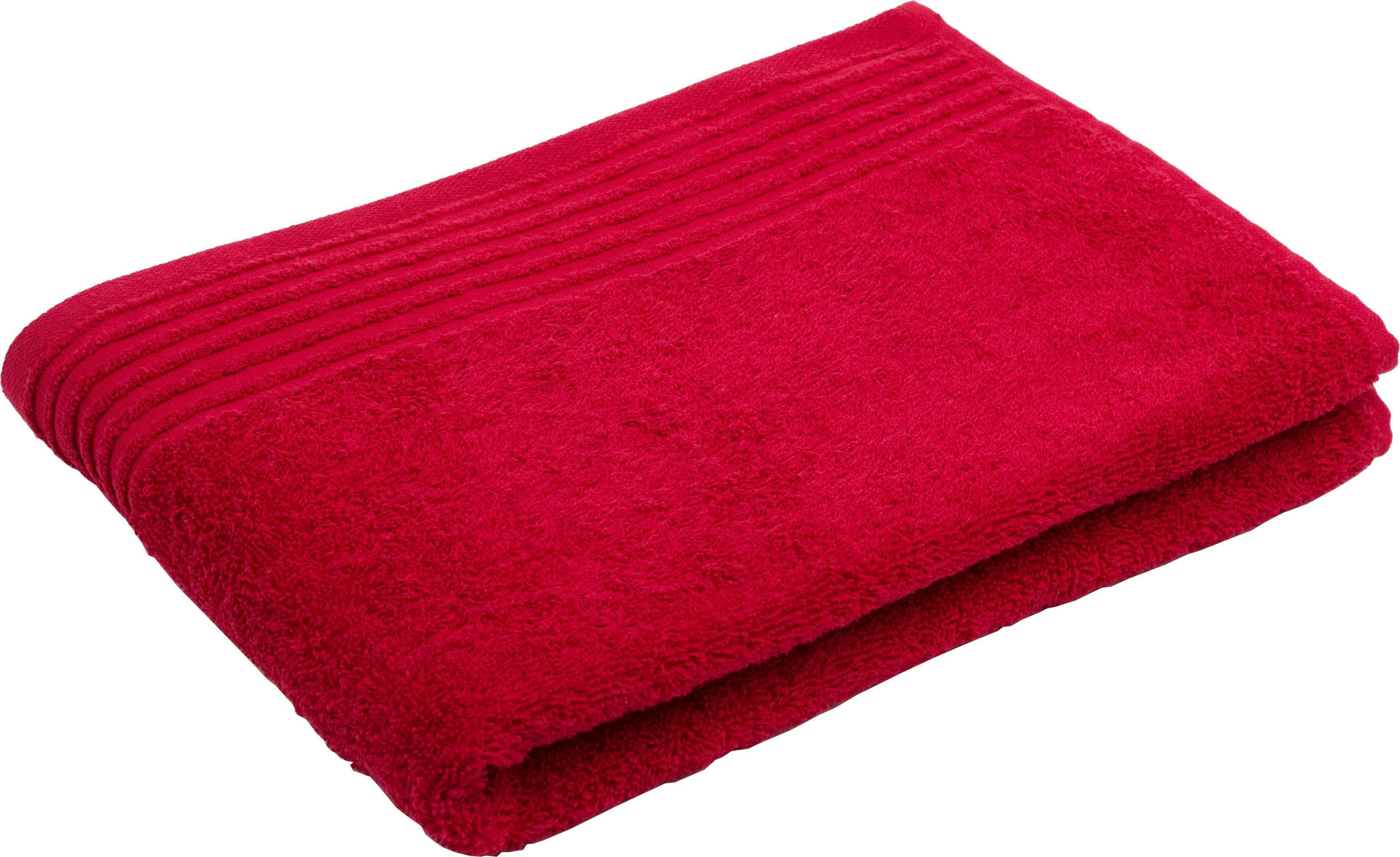 Gözze Handtuch-Set Hanna Rot 2-tlg. 50x100cm Walkfrottier
