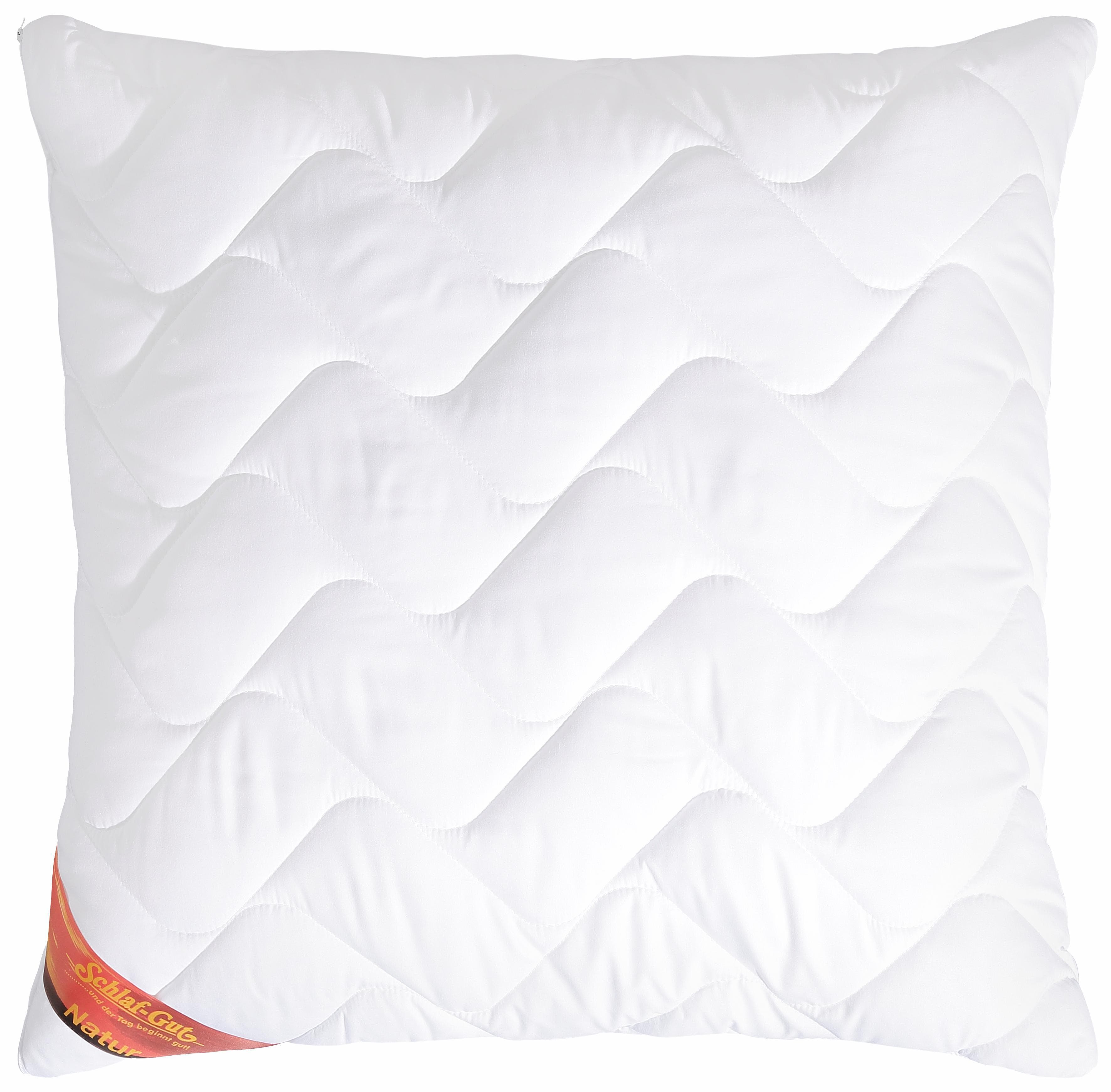 Schlaf-Gut Microfaserkissen Proneem Weiß 80x80cm Milbenschutz