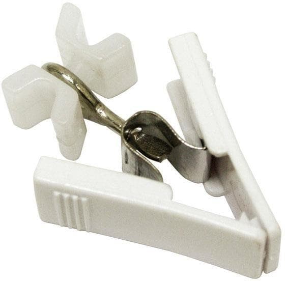 GARDINIA Klick-Gleiter X-Gleiter mit Klammer Gr. 1 Weiß 20 Stk.