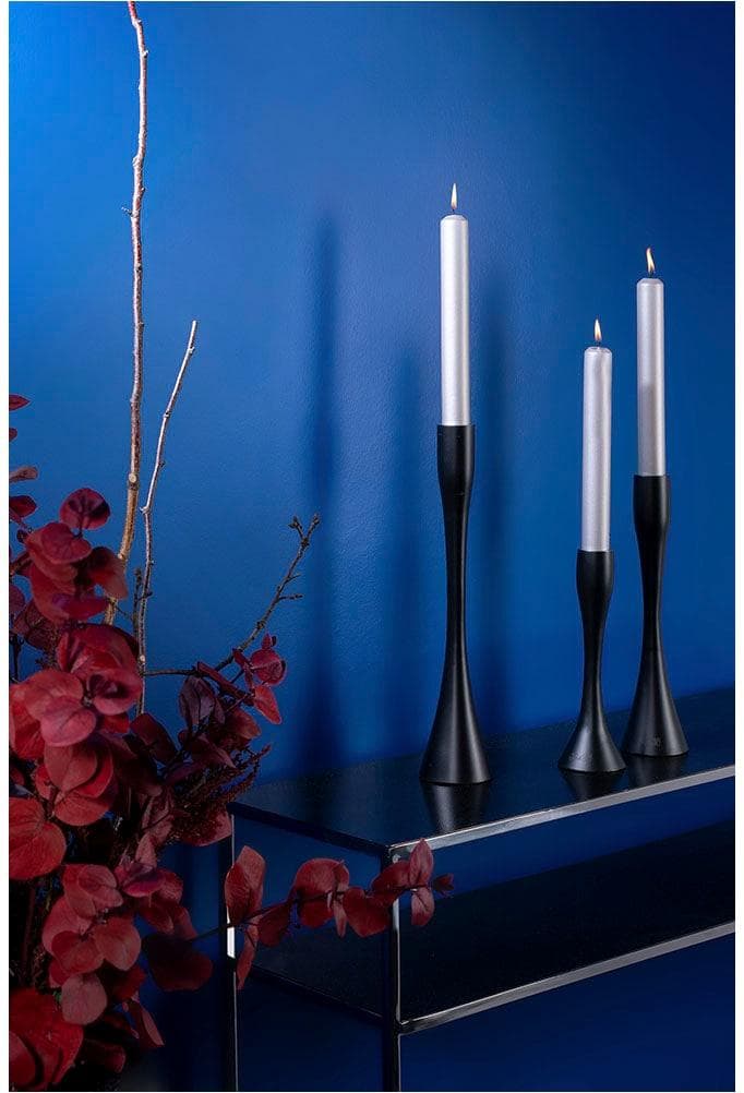 FINK LADY Kerzenständer Schwarz Aluminium Leuchter