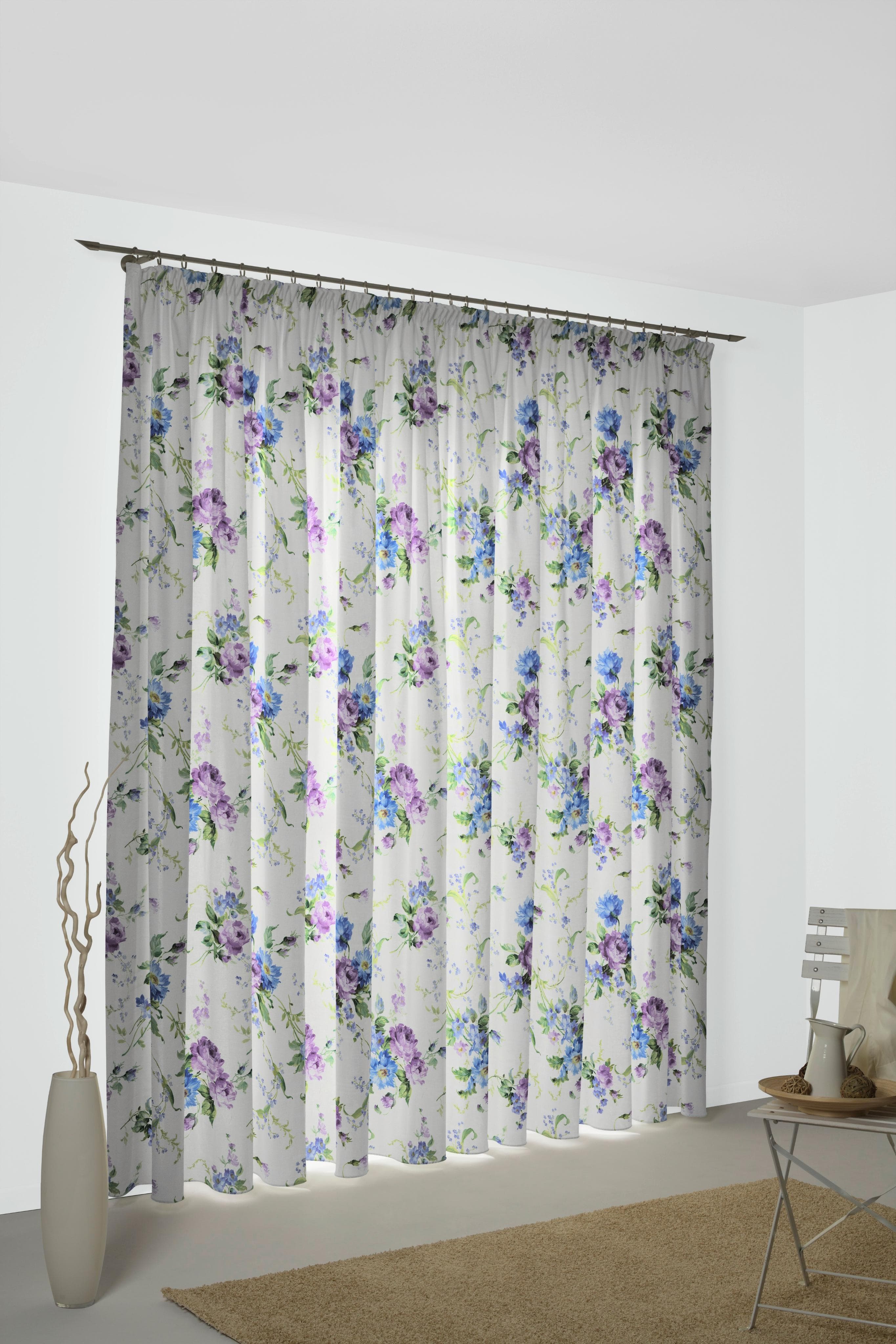 WIRTH Vorhang Montrose Lila/Blau Polyester Gardine