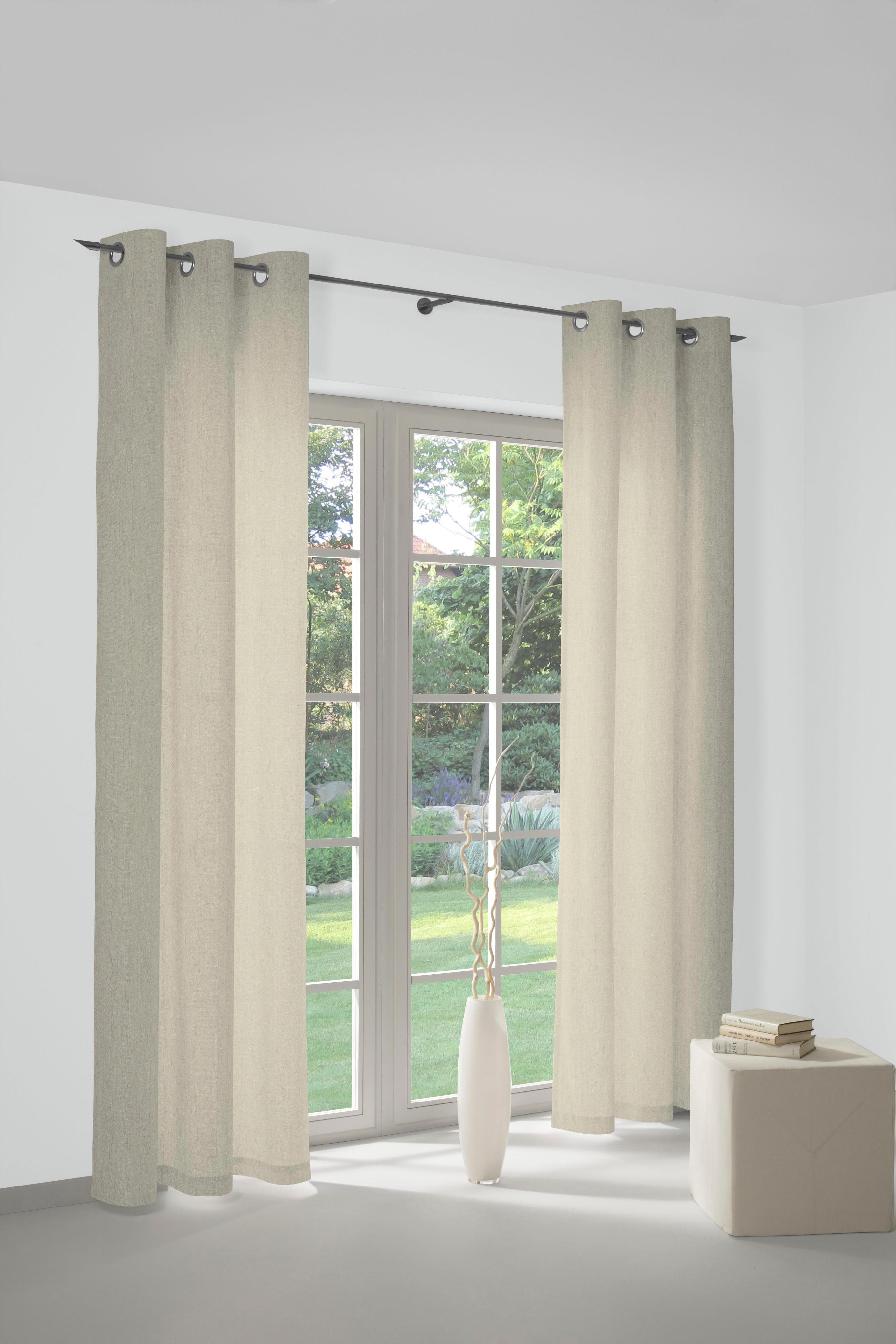 WIRTH Vorhang Torbole Dunkelbraun Jacquard mit Ösen