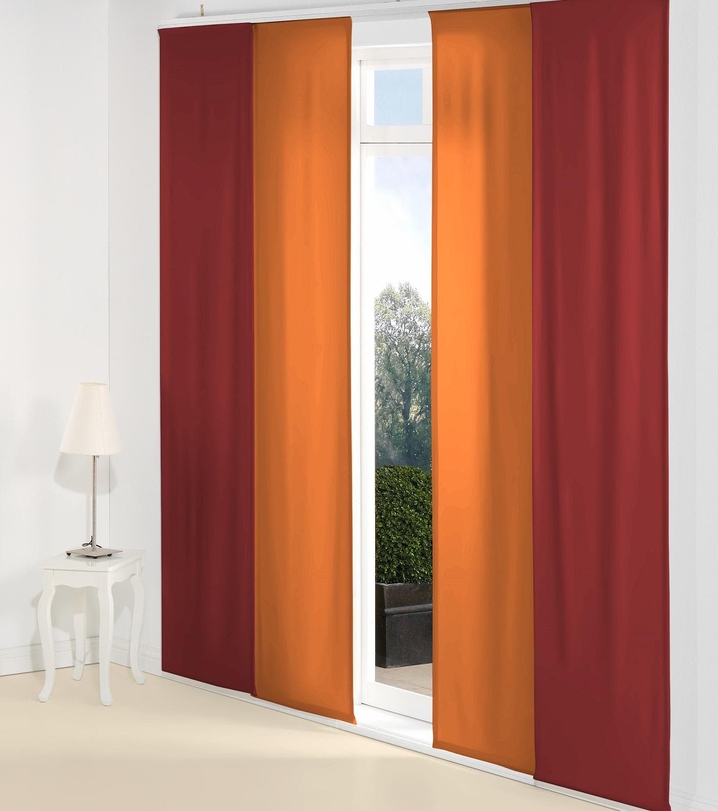 Schiebegardine WIRTH "Dim out" Orange Polyester