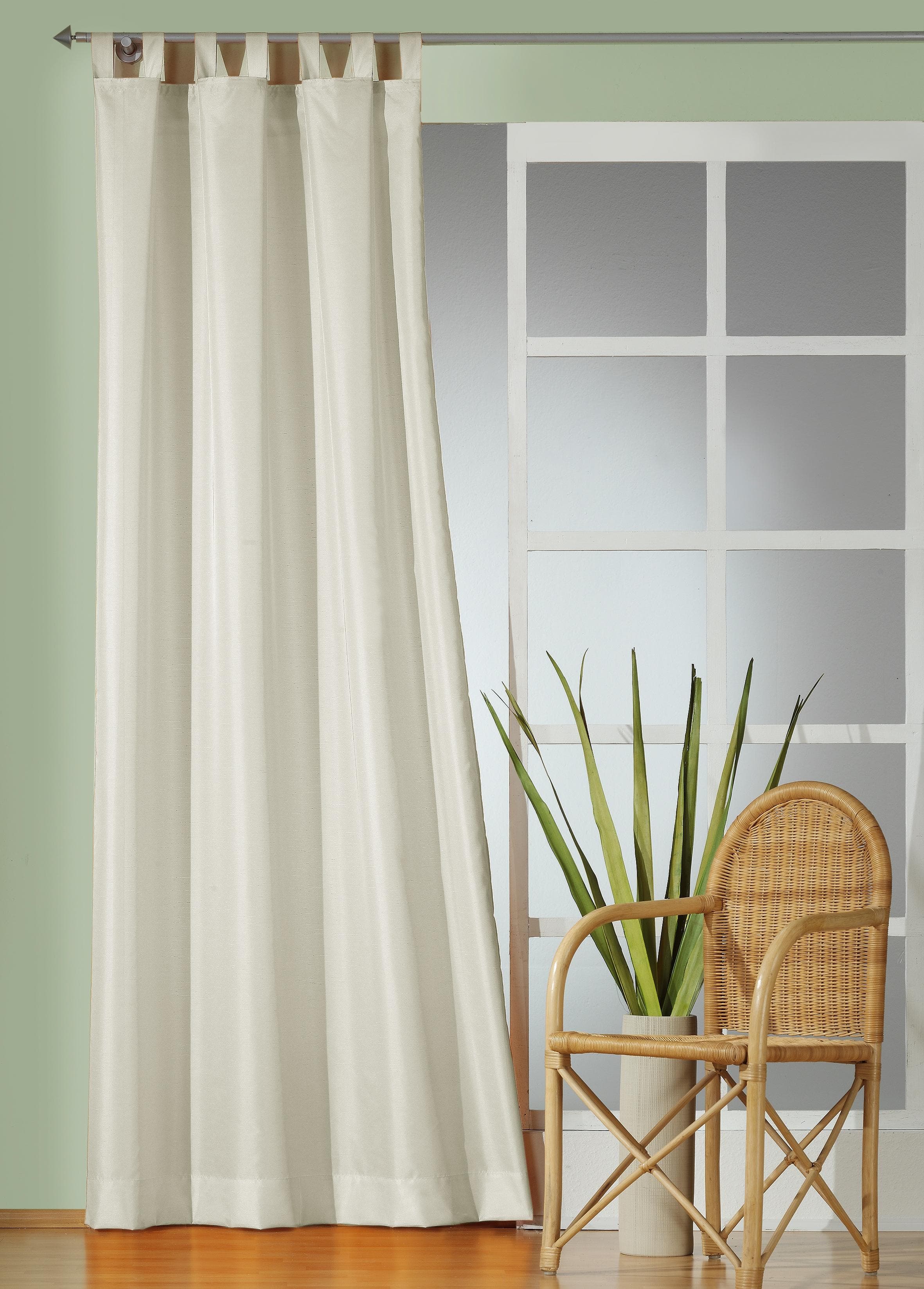 Gardine WIRTH "Daria" Gr. 3, beige (creme), B:135cm H:225cm, Polyester