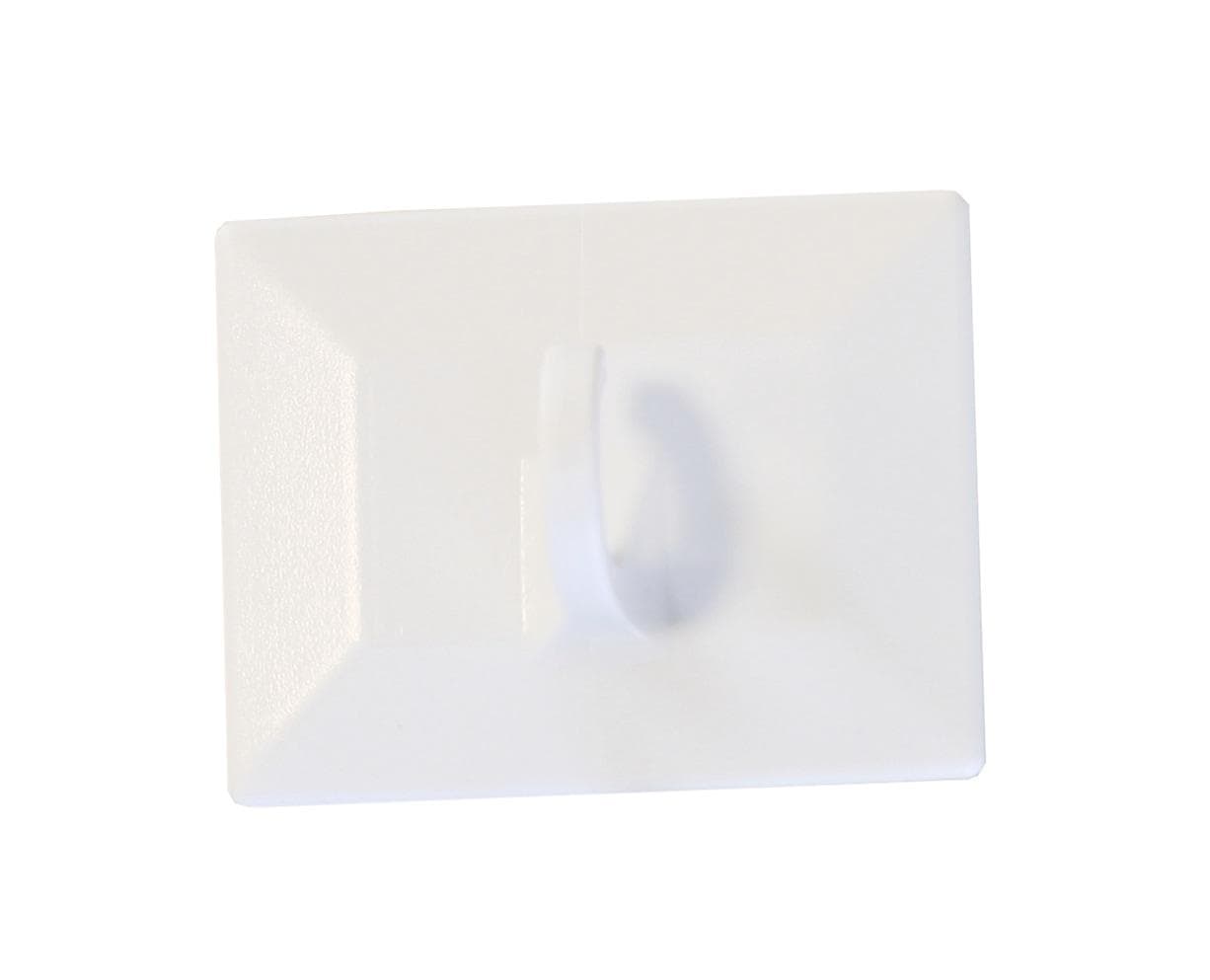 Gardinia Gardinenhaken Weiß 2 Stk. Klebehaken für Bambus-Rollo